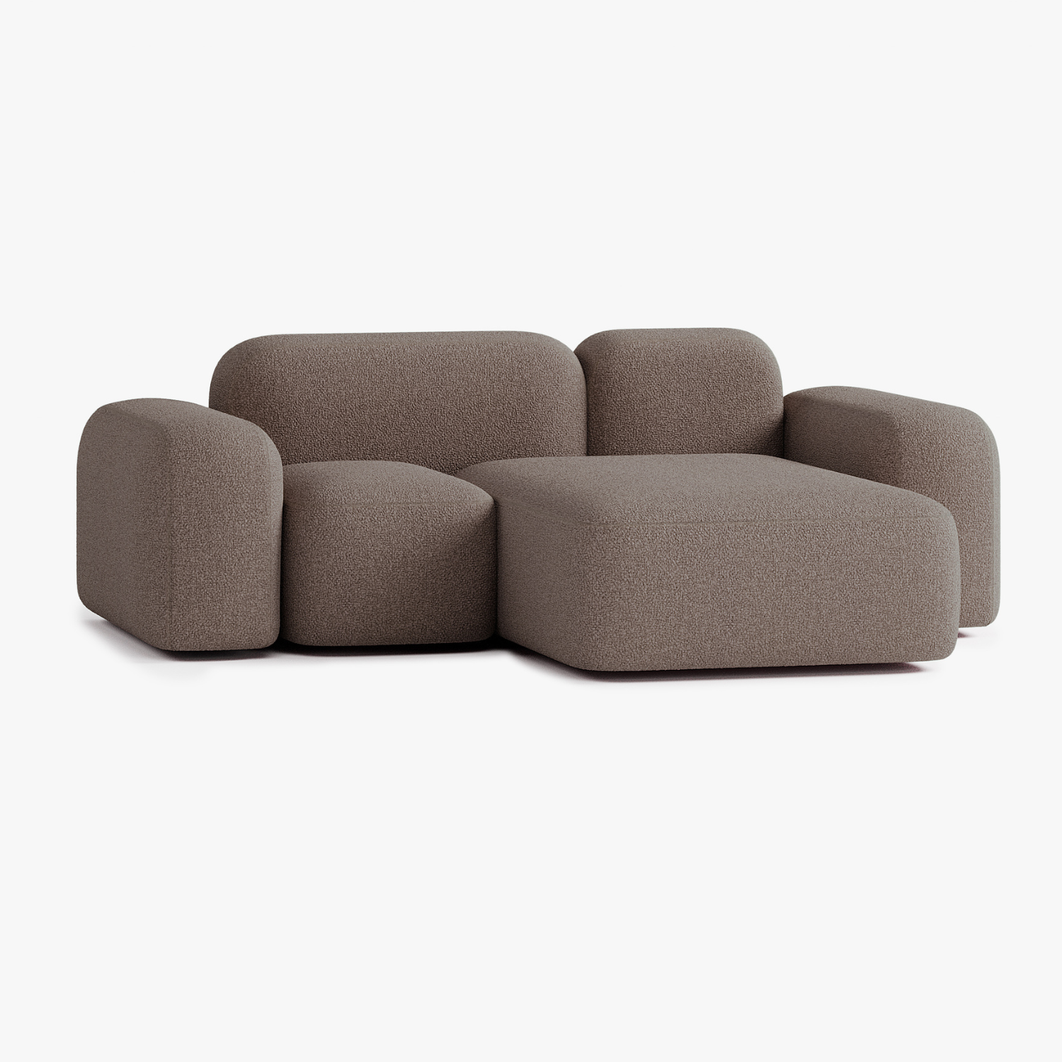 Max Sofa, Composition A20, 2 Seats, Right Chaise, Upholstery E5