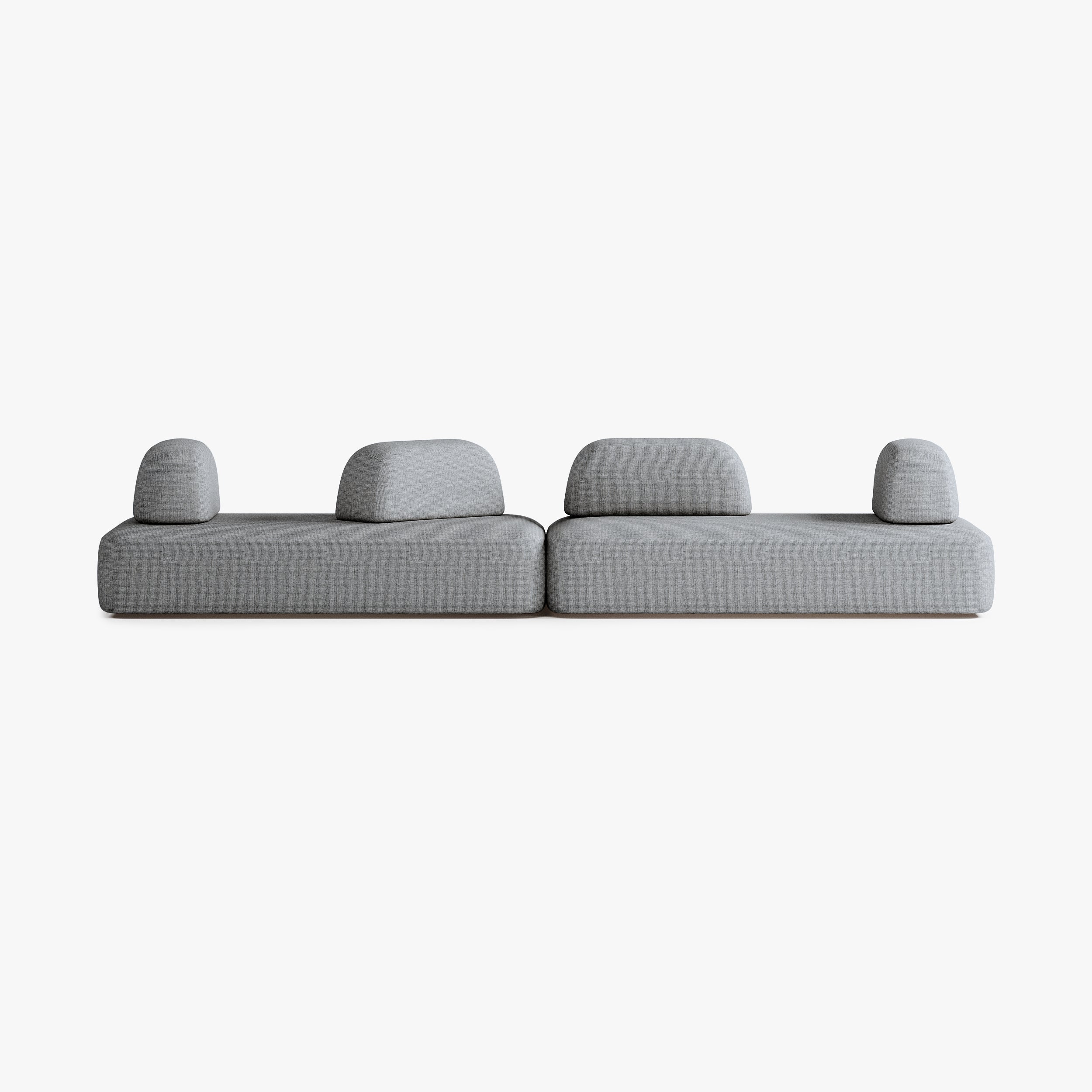 Sofa Dan, Zusammenstellung D5, 8 Plätze, Bezug S13