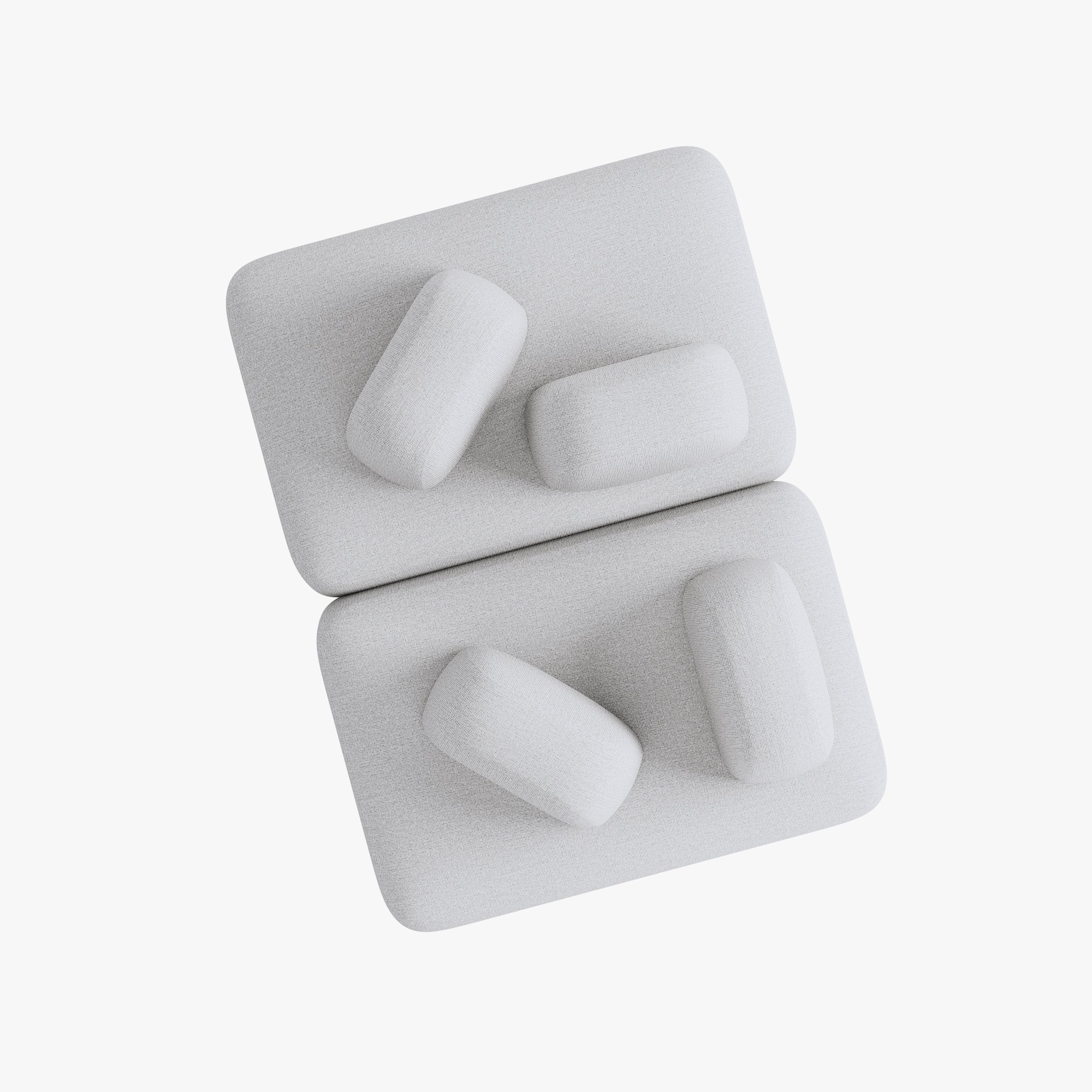 Sofa Dan, Zusammenstellung D5, 6 Plätze, Bezug S1