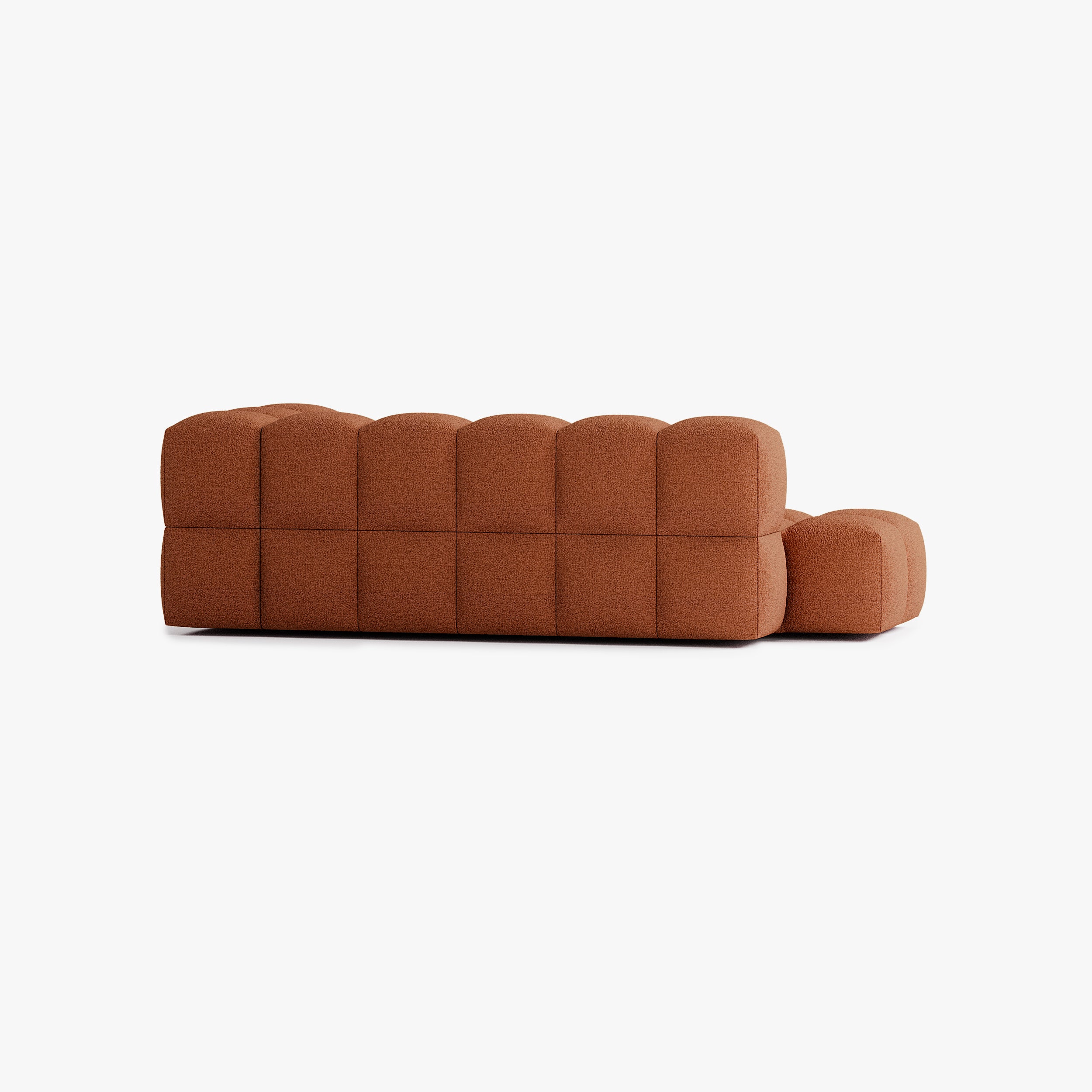 Leo Sofa, Composition L4, 5 Seats, Right Armrest, Upholstery E10