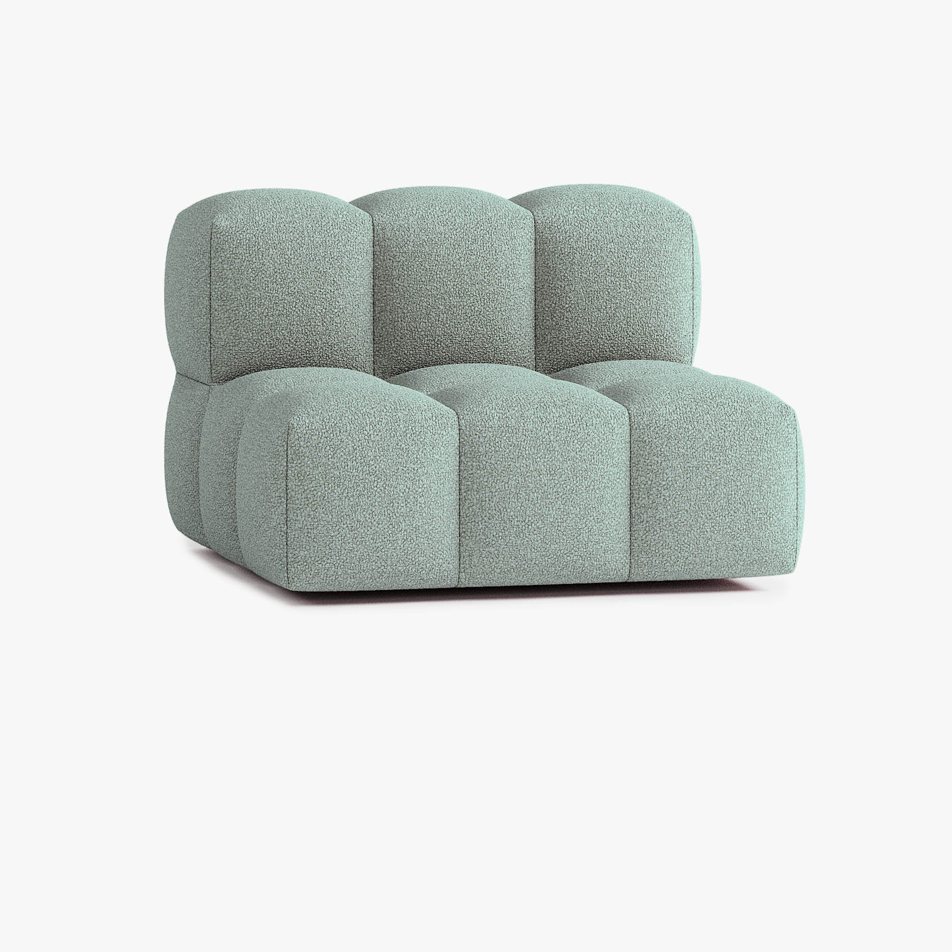 Sofa Leo, Zusammenstellung L2, 2 Plätze, Bezug E13