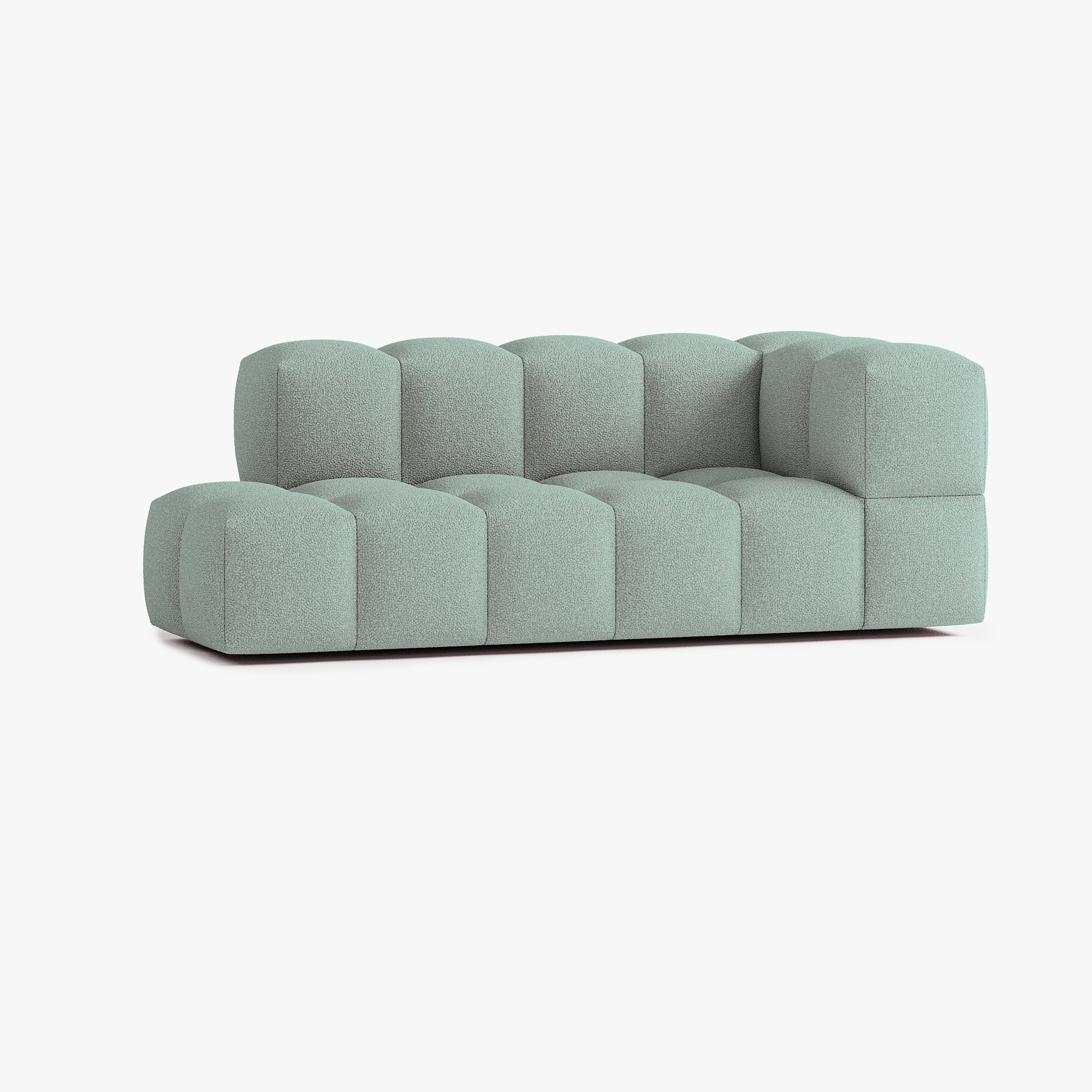 Leo Sofa, Composition L4, 4 Seats, Right Armrest, Upholstery E13
