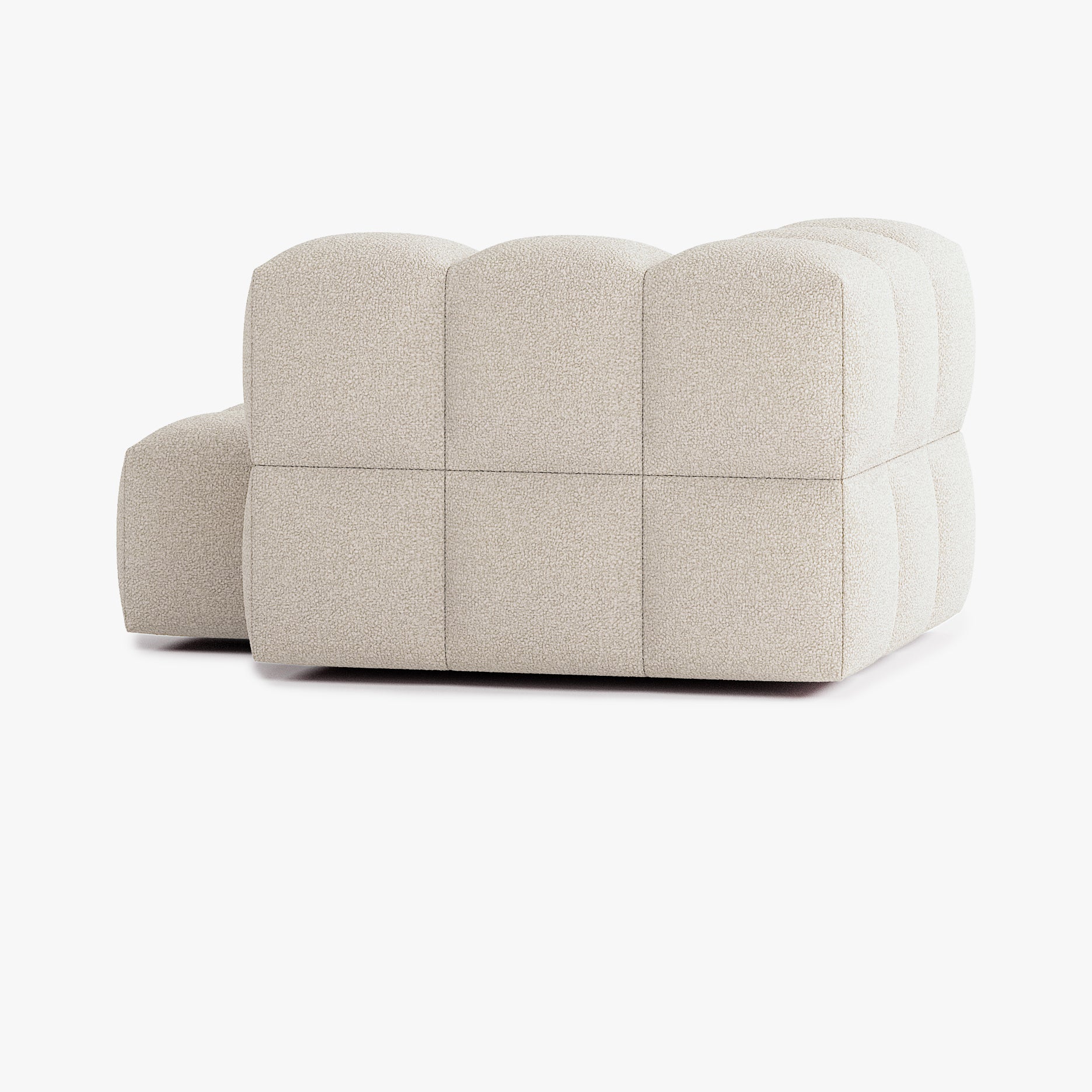 Leo Sofa, Composition L4, 2 Seats, Left Armrest, Upholstery E2