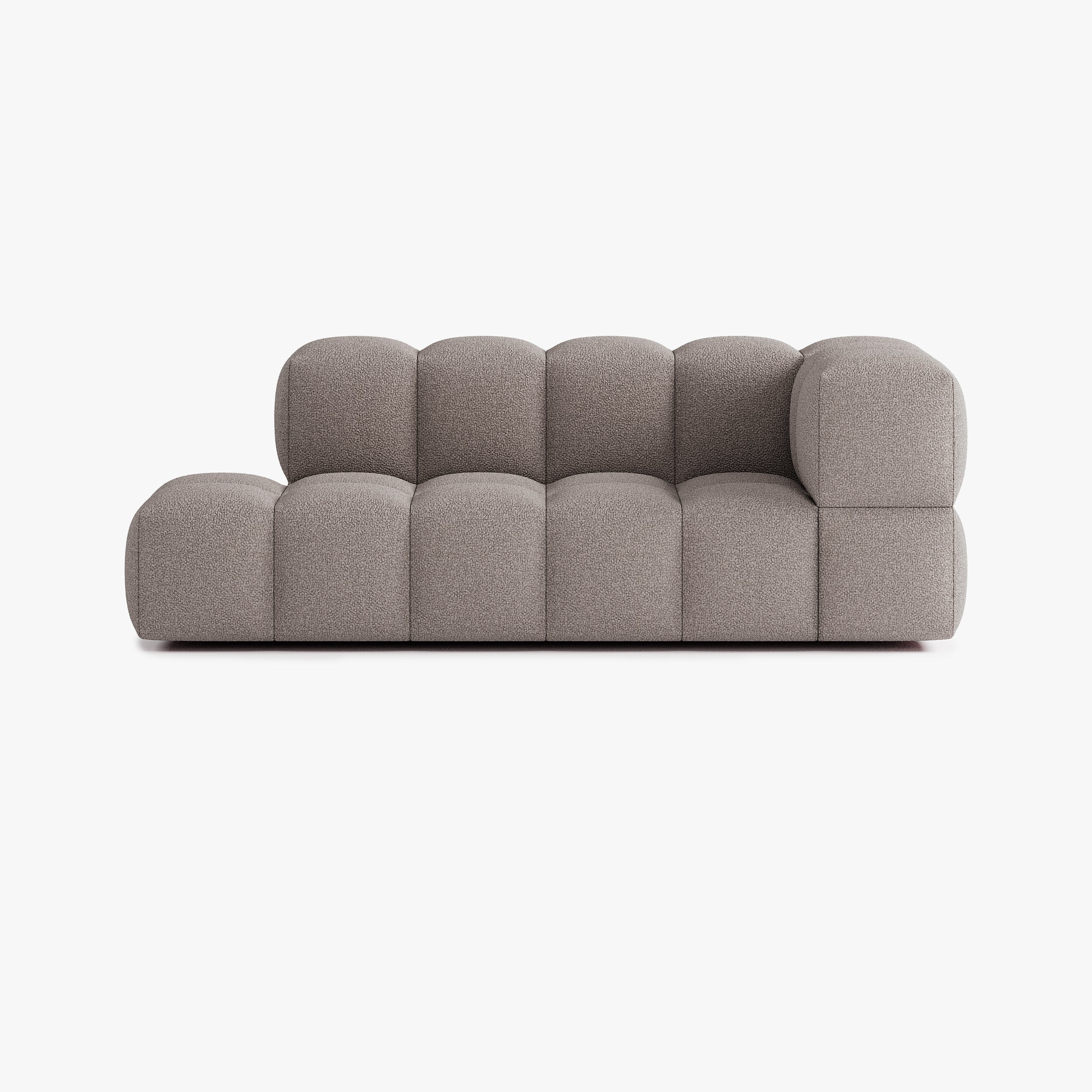 Sofa Leo, Zusammenstellung L4, 4 Plätze, Armlehne rechts, Bezug E4