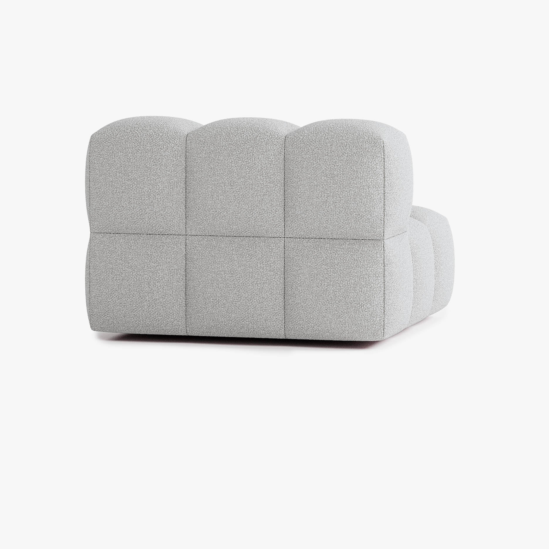 Sofa Leo, Zusammenstellung L2, 2 Plätze, Bezug E7