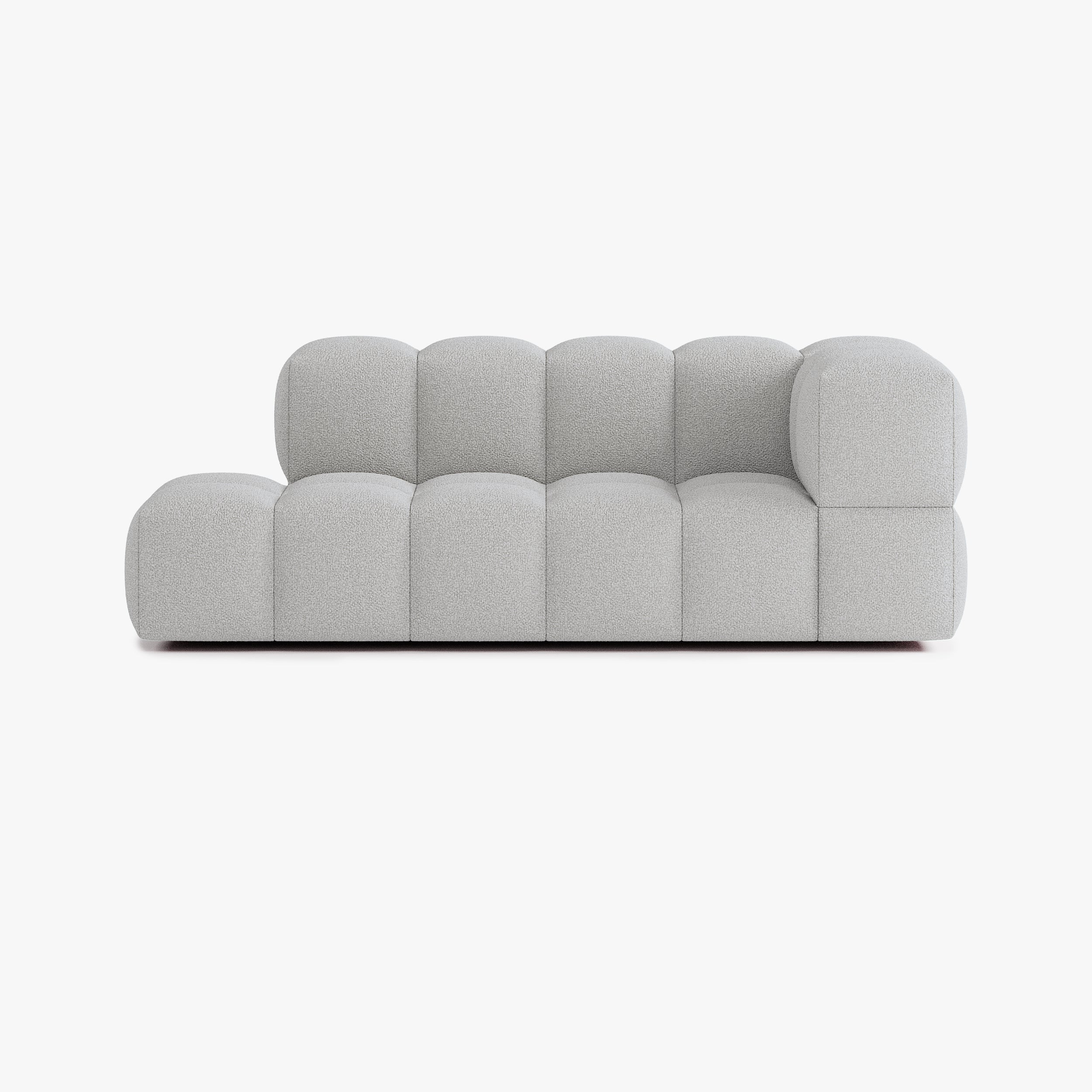 Sofa Leo, Zusammenstellung L4, 4 Plätze, Armlehne rechts, Bezug E7