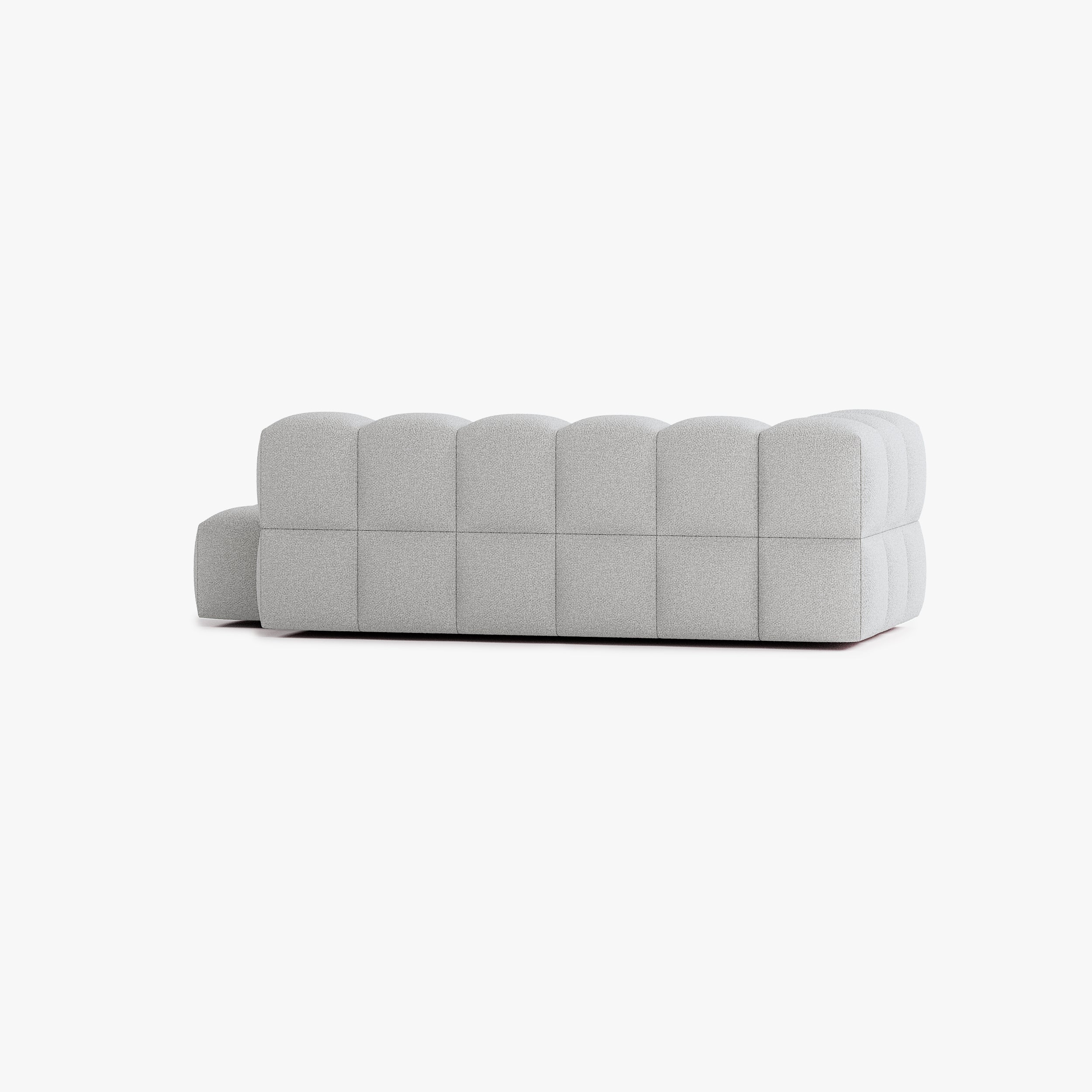 Sofa Leo, Komposition L4, 5 Plätze, Armlehne links, Bezug E7