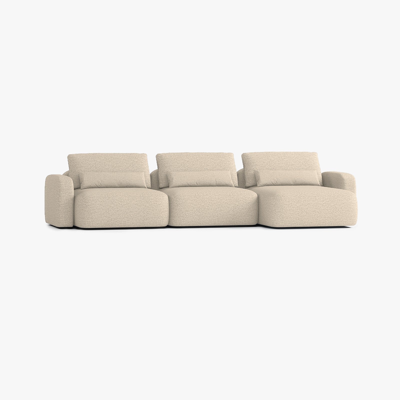 Sofa Tom, Zusammenstellung T4, Chaiselongue rechts, Bezug Q2