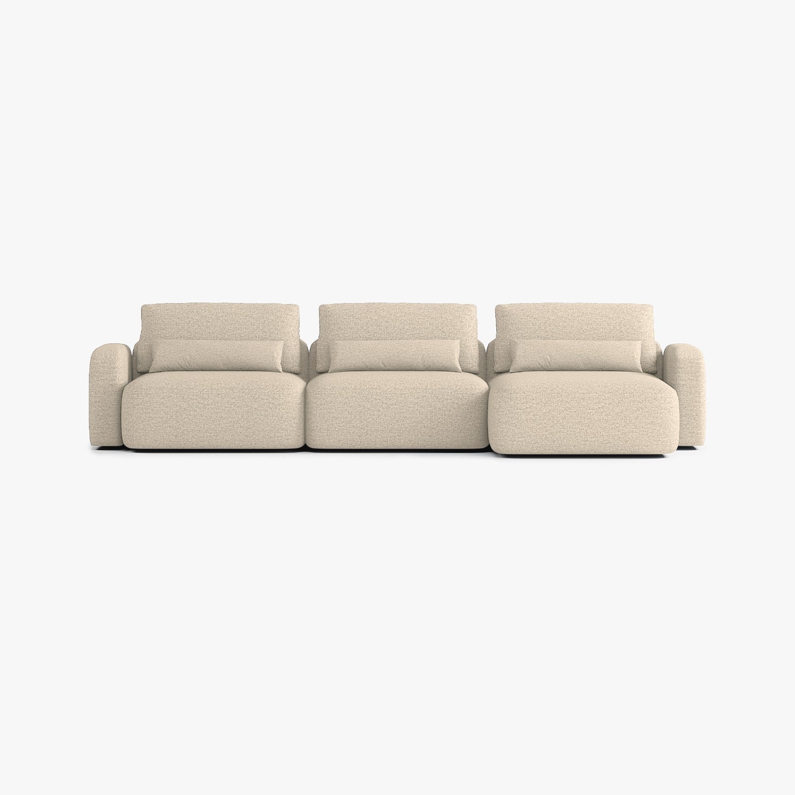 Sofa Tom, Zusammenstellung T4, Chaiselongue rechts, Bezug Q2