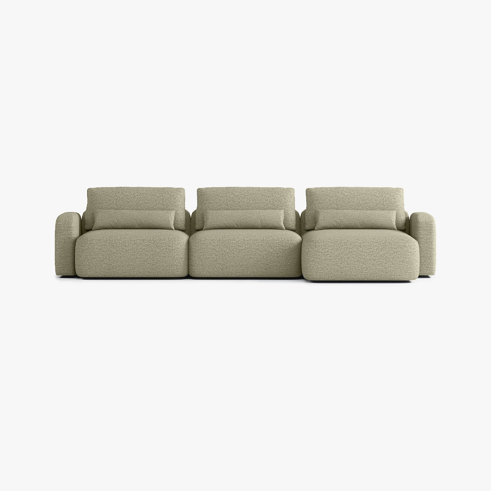 Sofa Tom, Zusammenstellung T4, Chaiselongue rechts, Bezug Q6