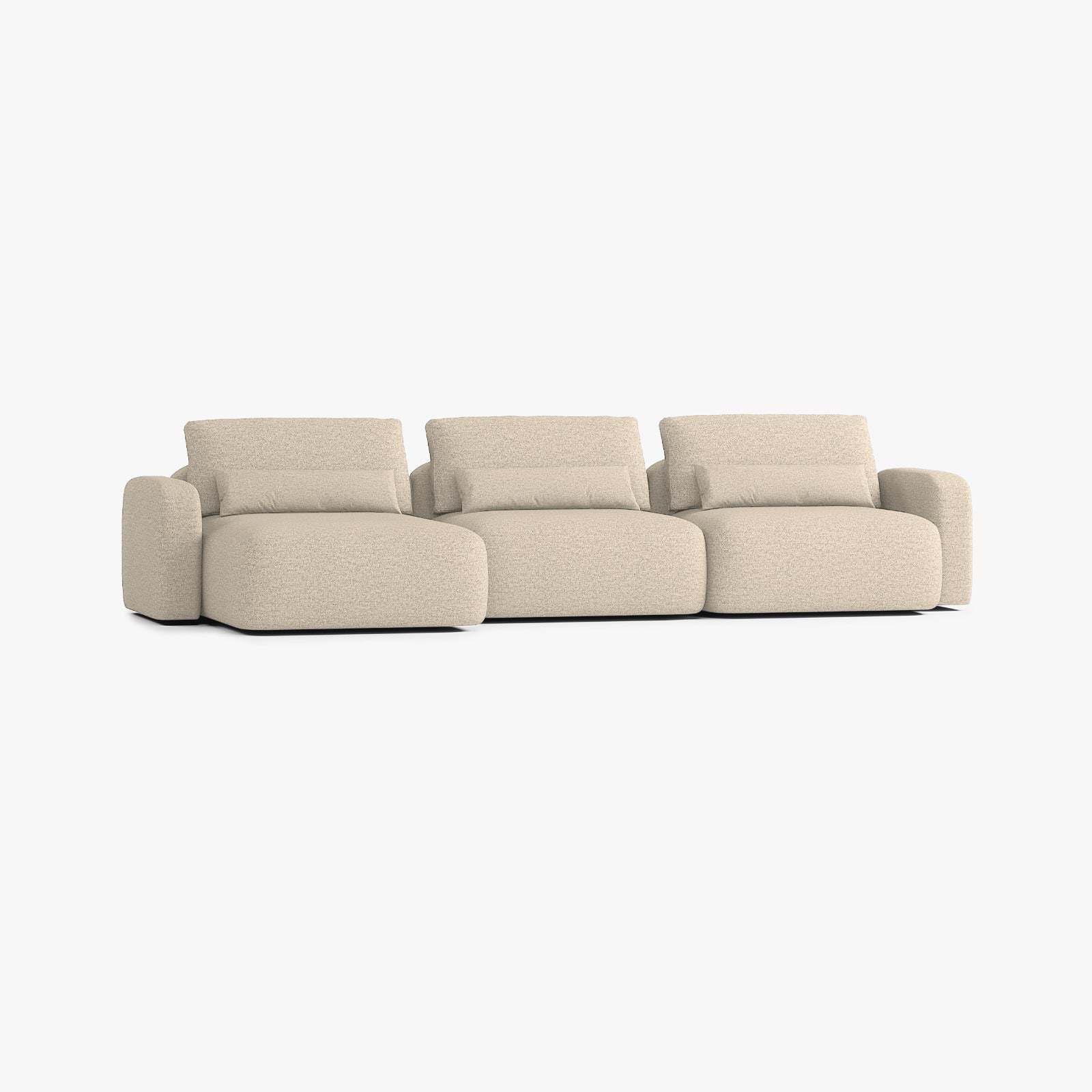 Sofa Tom, Zusammenstellung T4, Chaiselongue links, Bezug Q2