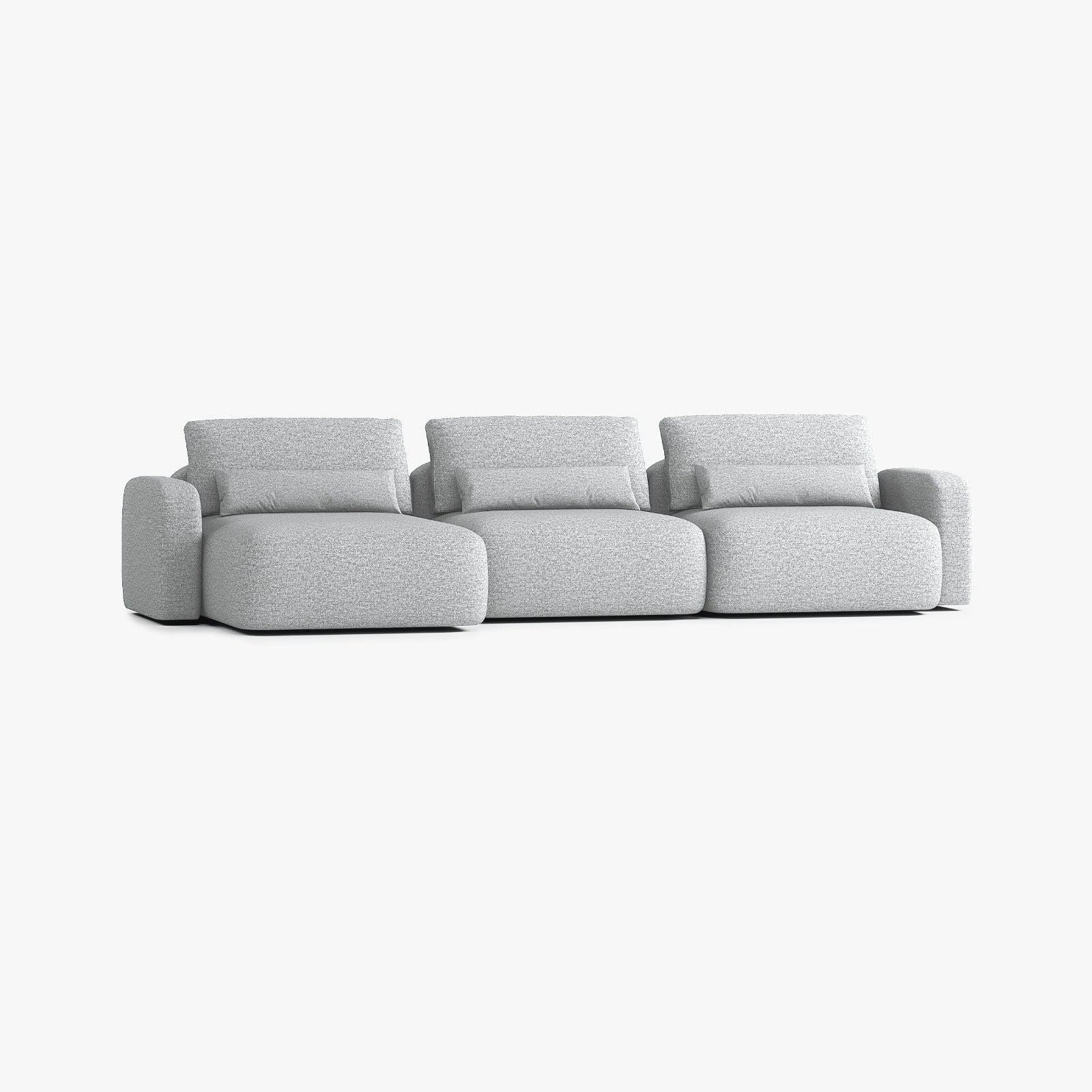 Sofa Tom, Zusammenstellung T4, Chaiselongue links, Bezug Q18