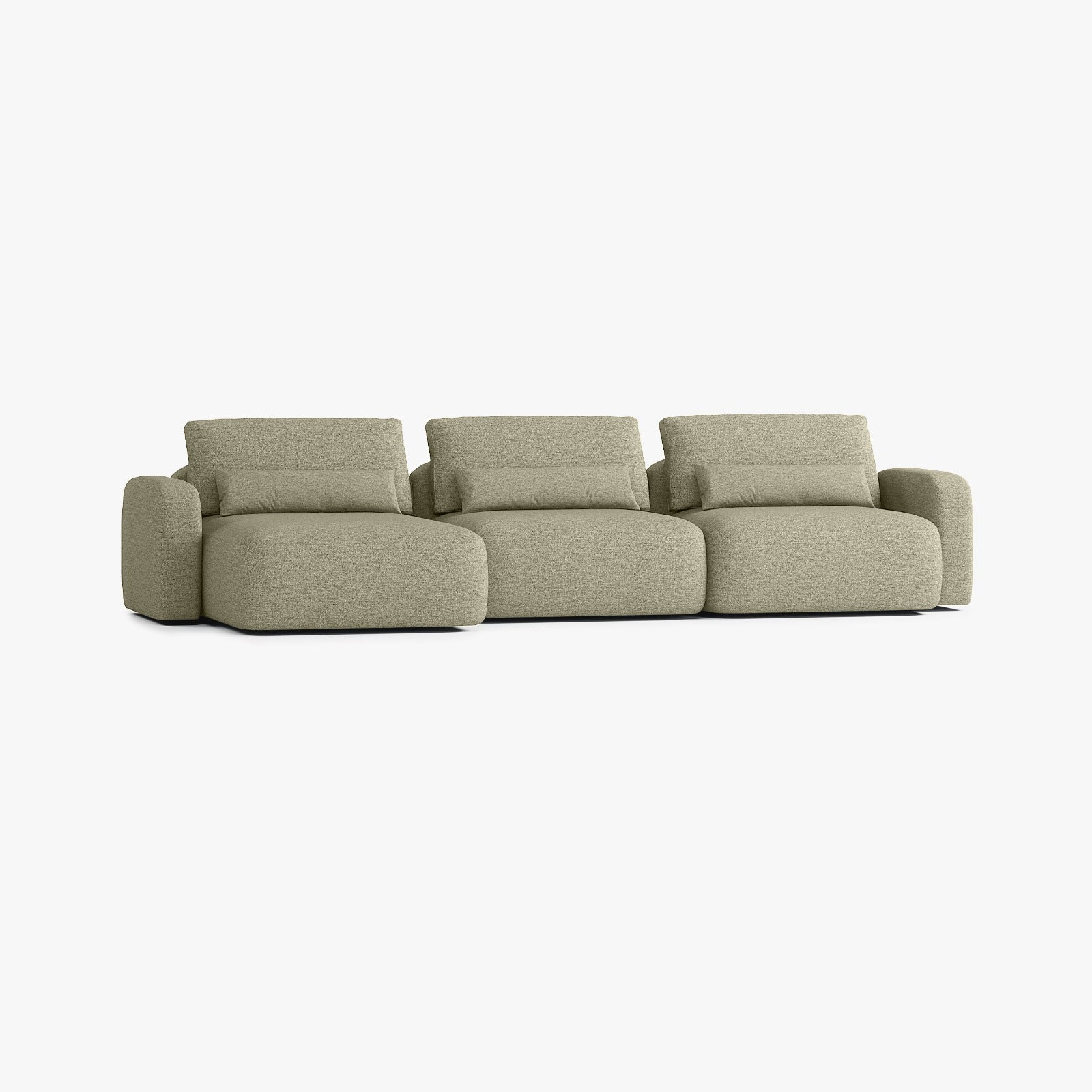 Sofa Tom, Zusammenstellung T4, Chaiselongue links, Bezug Q6