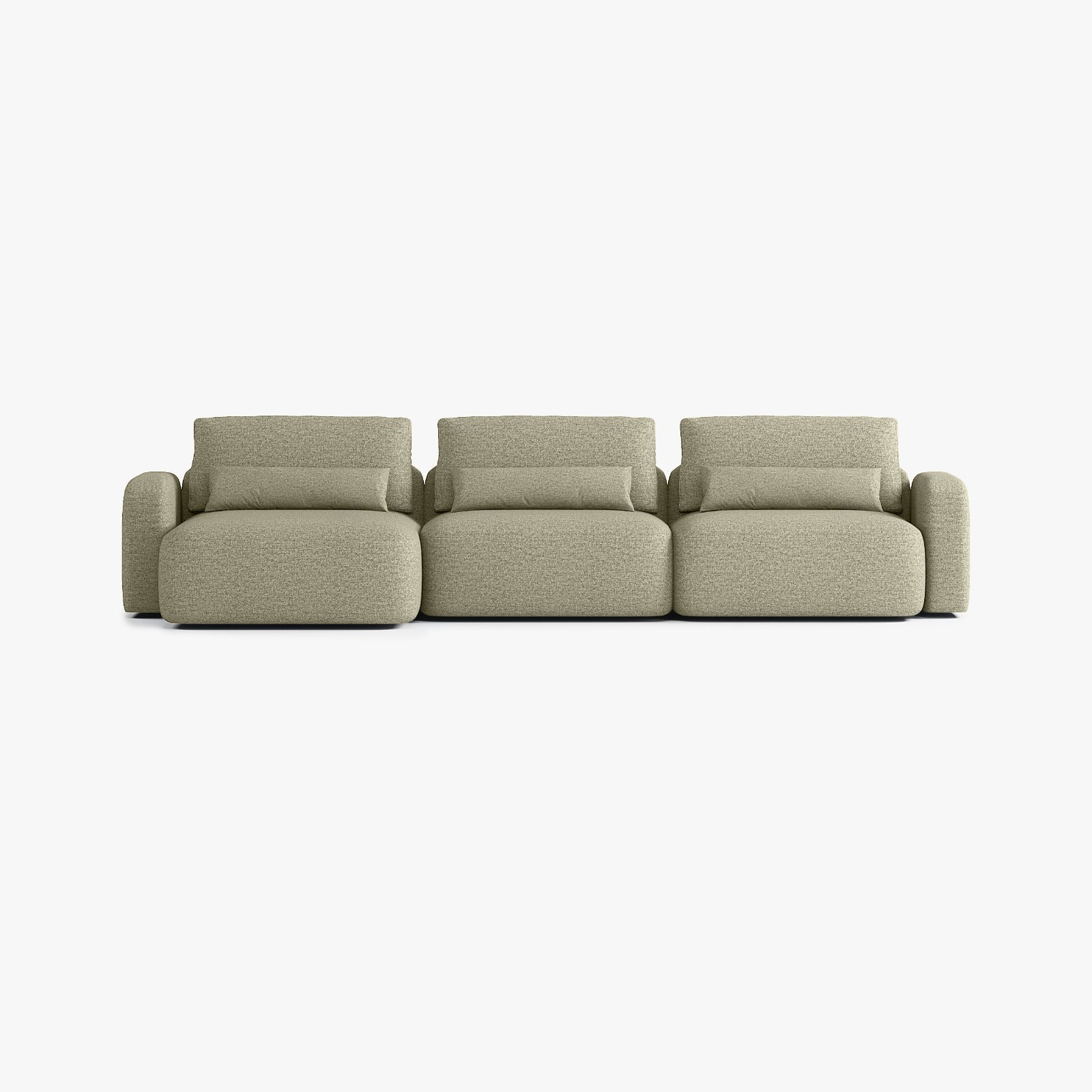 Sofa Tom, Zusammenstellung T4, Chaiselongue links, Bezug Q6