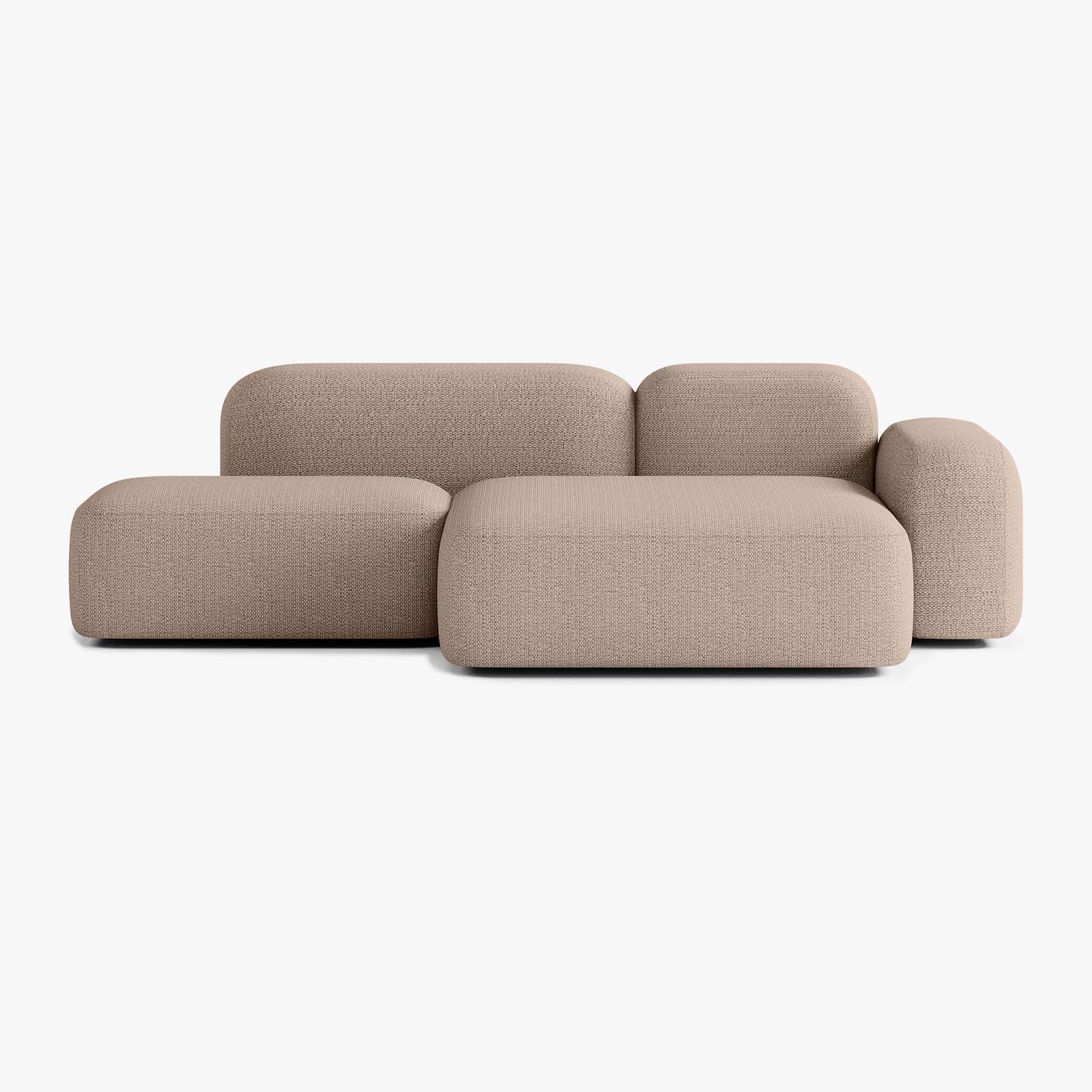 Max Sofa, Composition A18, 3 Seats, Right Chaise, Upholstery V3