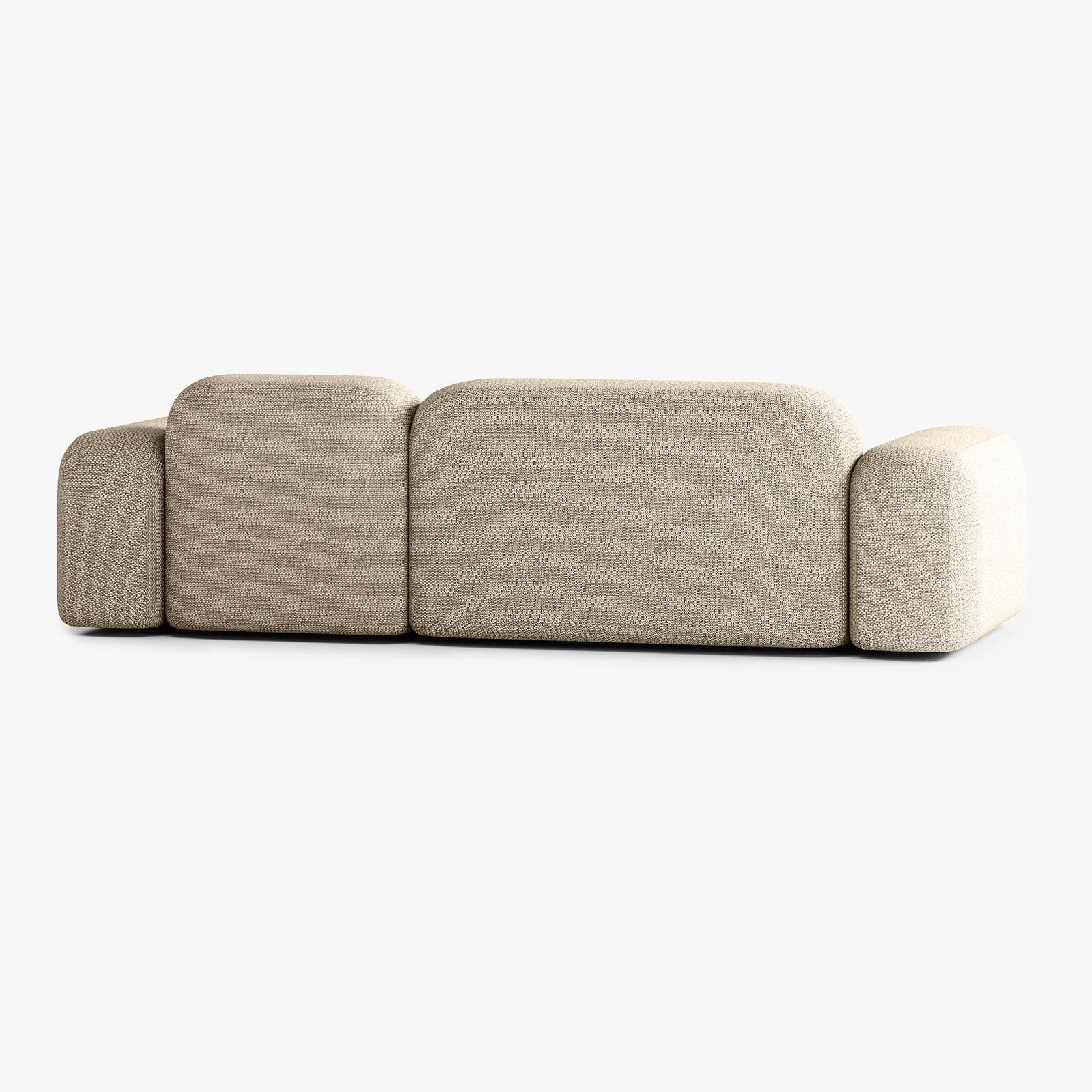 Sofa Max, Zusammenstellung A11, 3-Sitzer, Bezug V1