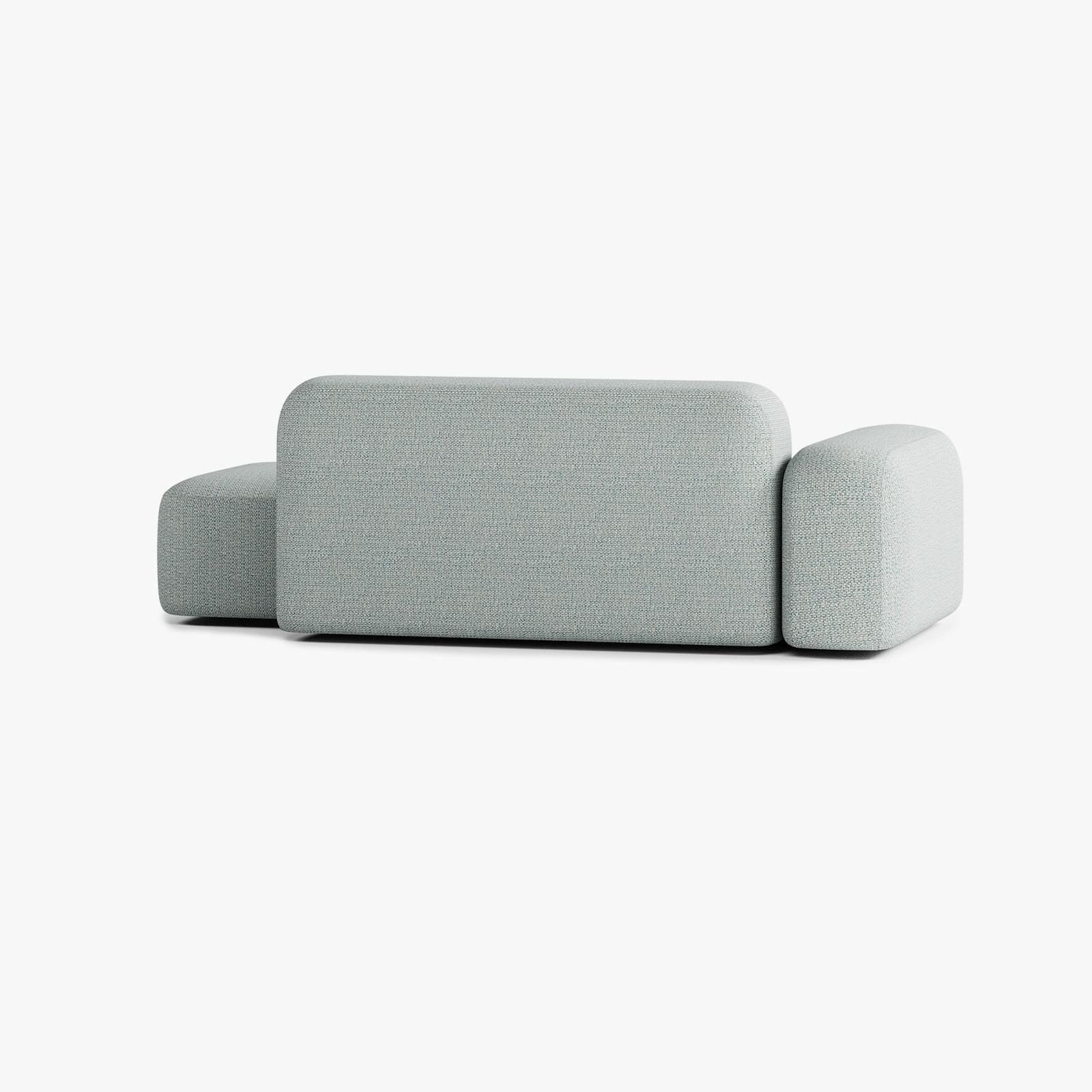 Sofa Max, Zusammenstellung A12, 3 Plätze, Armlehne links, Bezug V4