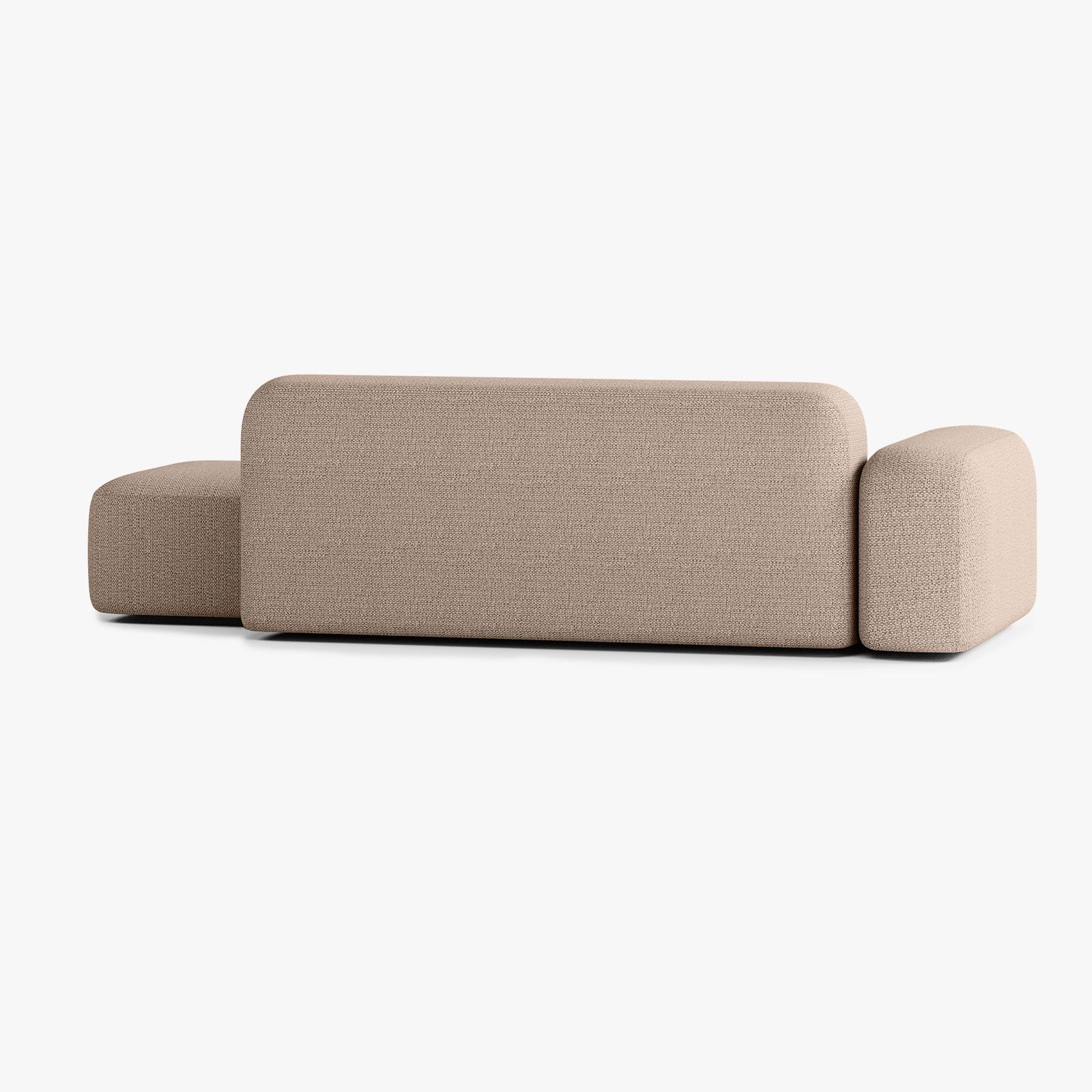 Sofa Max, Zusammenstellung A12, 4 Plätze, Armlehne links, Bezug V3