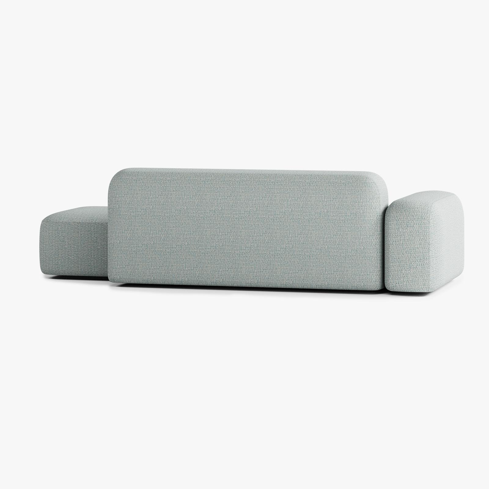 Sofa Max, Zusammenstellung A12, 4 Plätze, Armlehne links, Bezug V4
