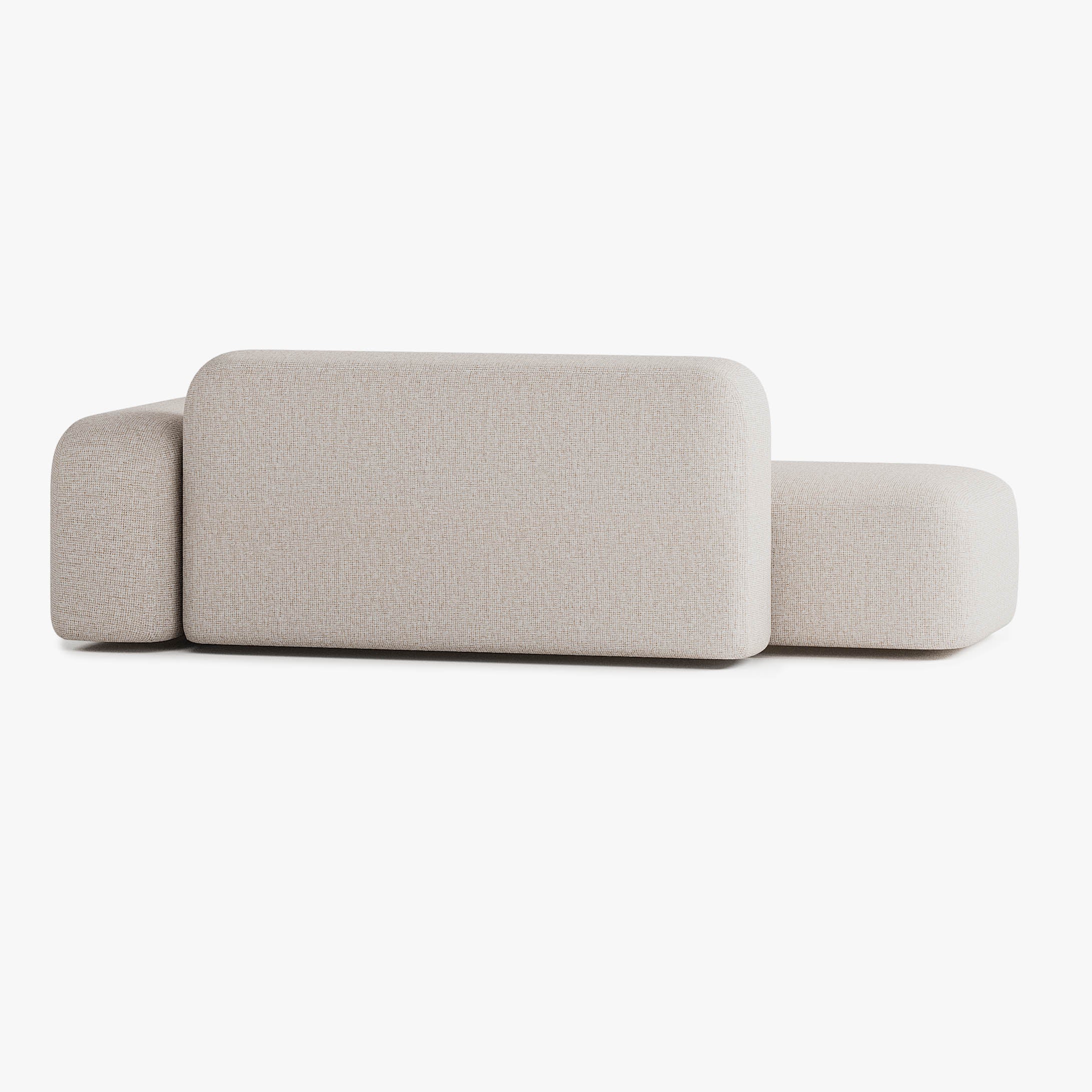 Max Sofa, Composition A12, 3 Seats, Right Armrest, Upholstery S12