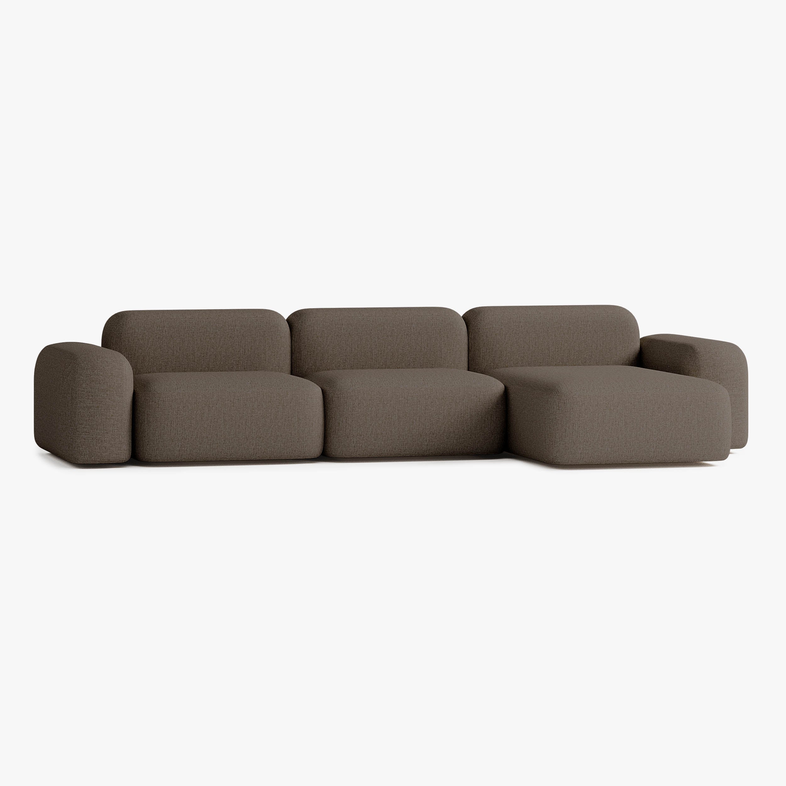 Max Sofa, Composition A15, Right Chaise, Upholstery S10