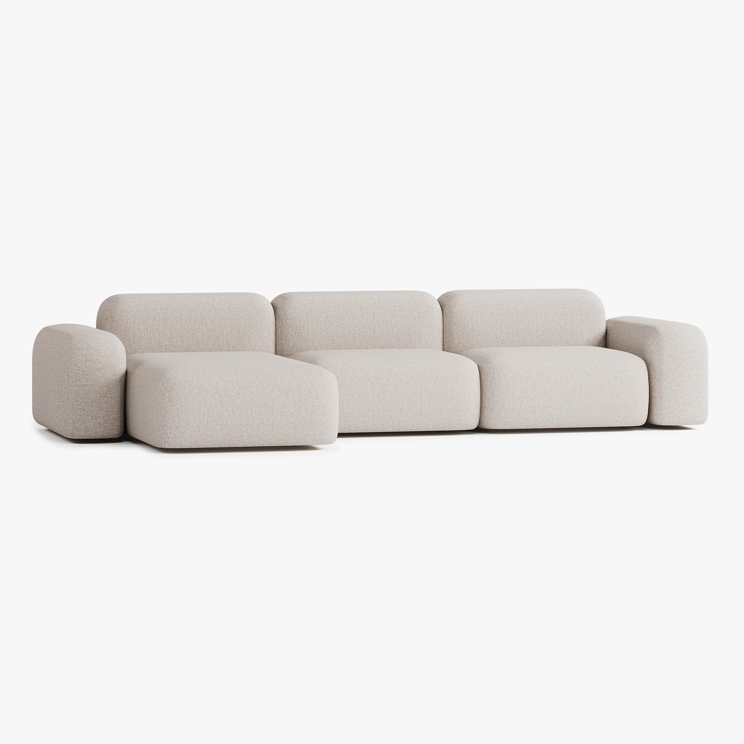 Max Sofa, Composition A15, Left Chaise, Upholstery S12