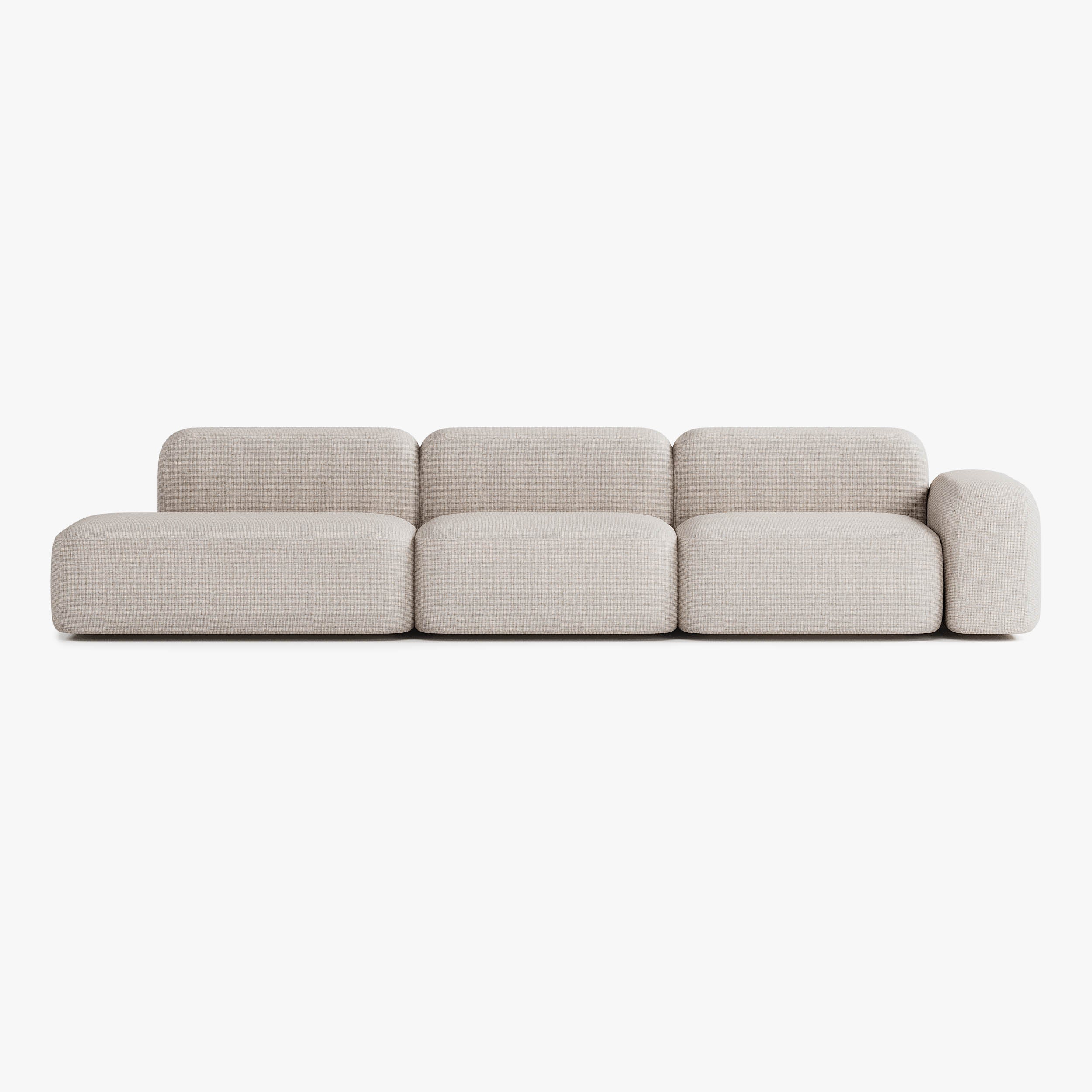 Max Sofa, Composition A17, Right Armrest, Upholstery S12