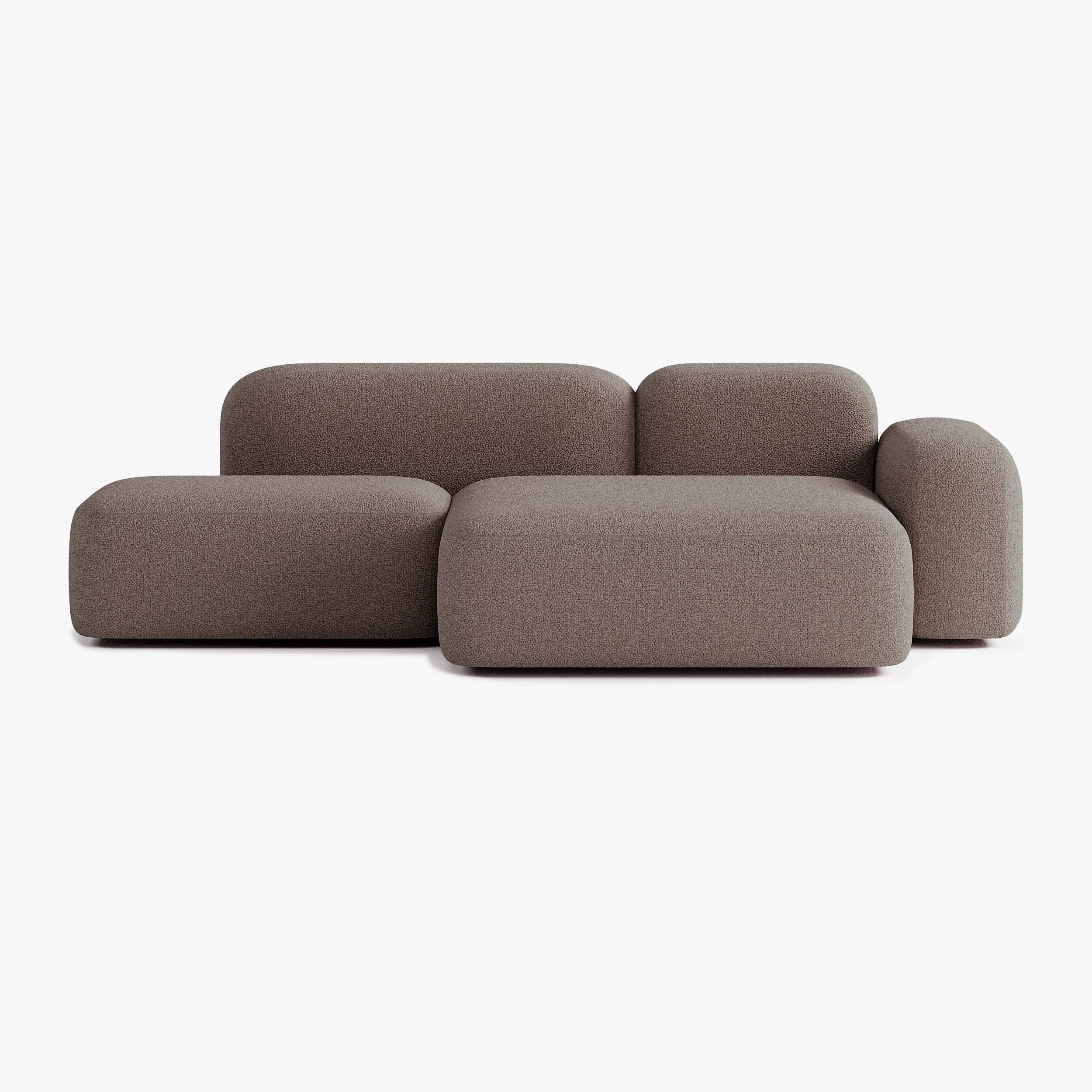 Max Sofa, Composition A18, 3 Seats, Right Chaise, Upholstery E5