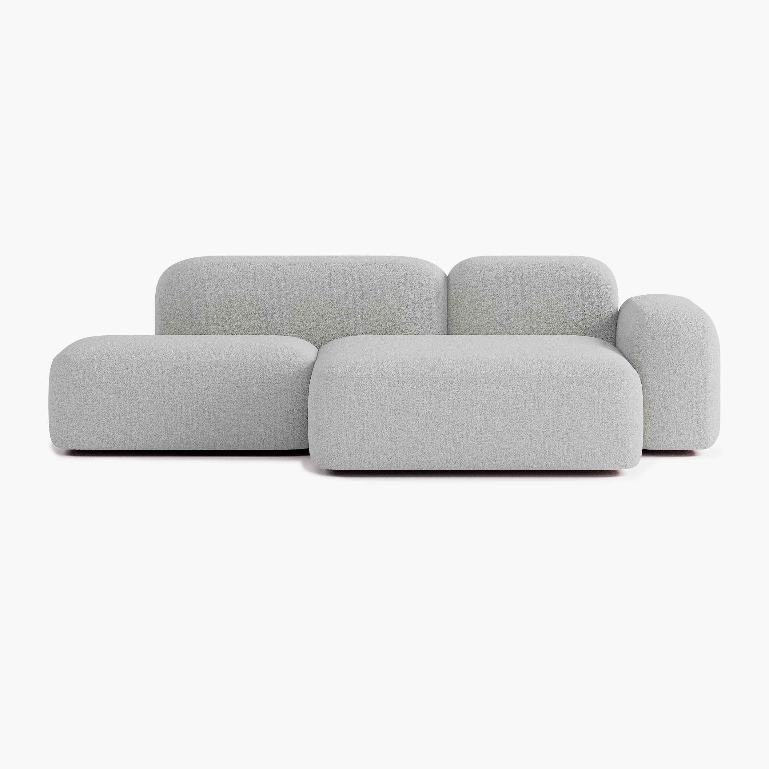 Max Sofa, Composition A18, 3 Seats, Right Chaise, Upholstery E7