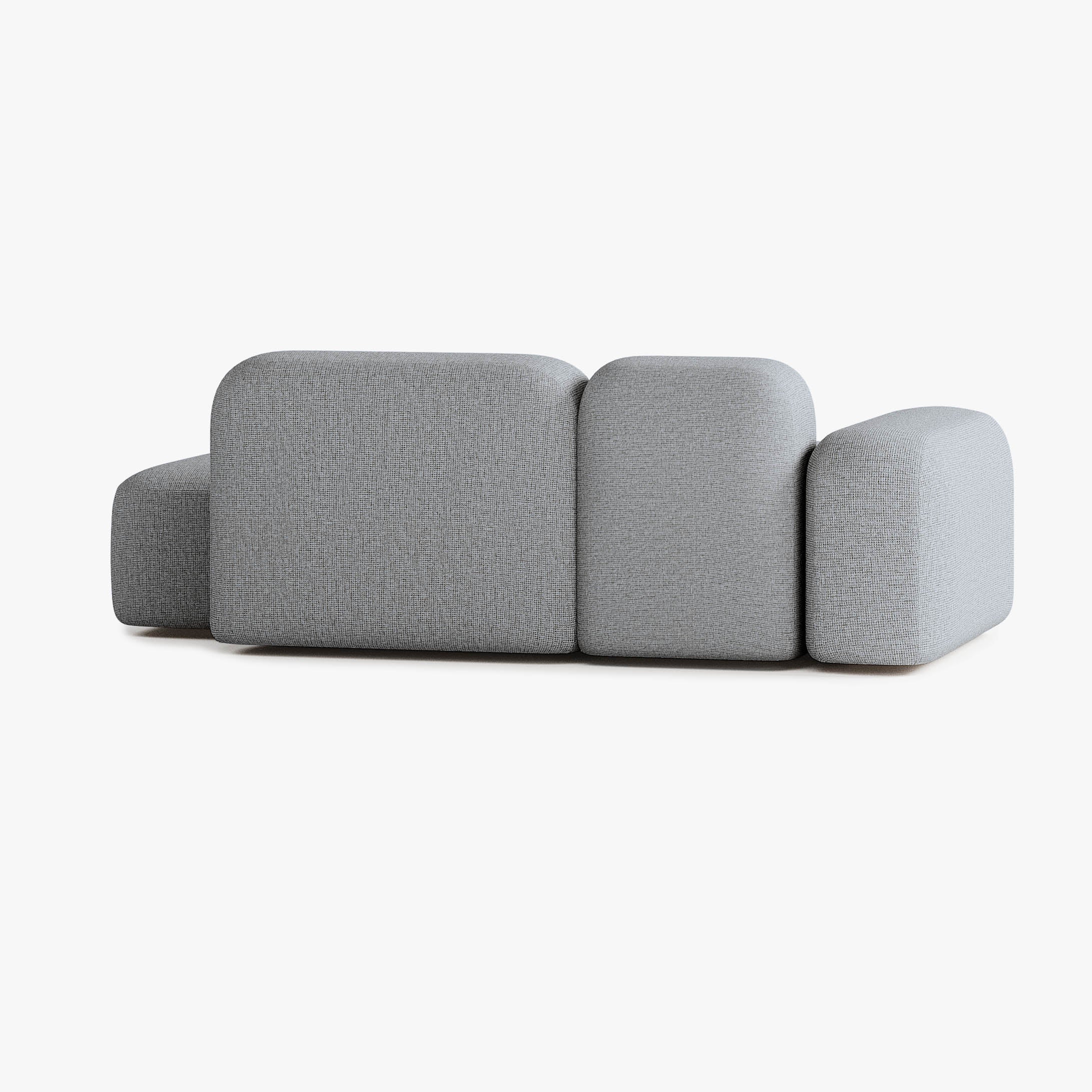 Sofa Max, Zusammenstellung A18, 2-Sitzer, Chaiselongue links, Bezug S13