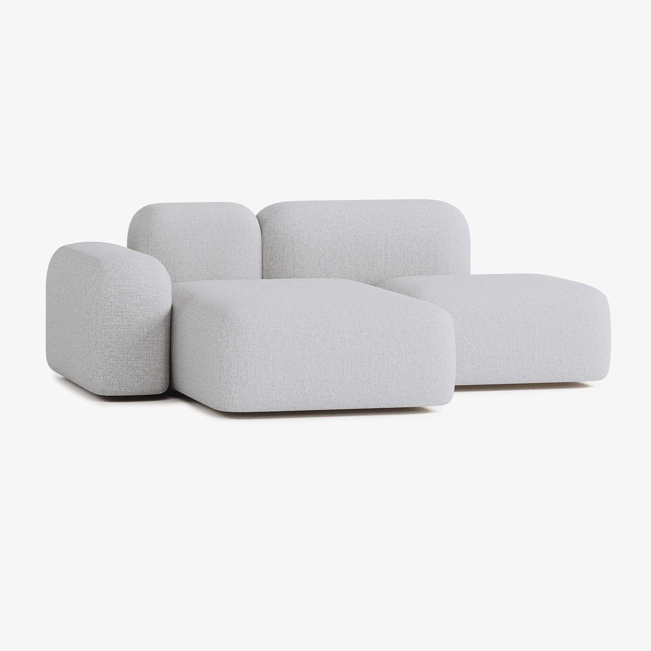 Max Sofa, Composition A18, 2 Seats, Left Chaise, Upholstery S1