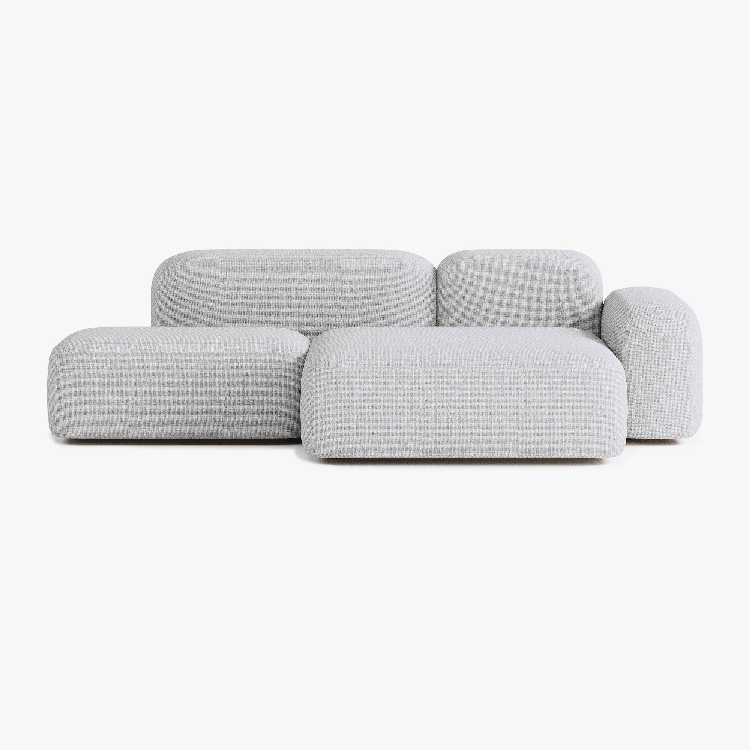 Sofa Max, Zusammenstellung A18, 3-Sitzer, Chaiselongue rechts, Bezug S1