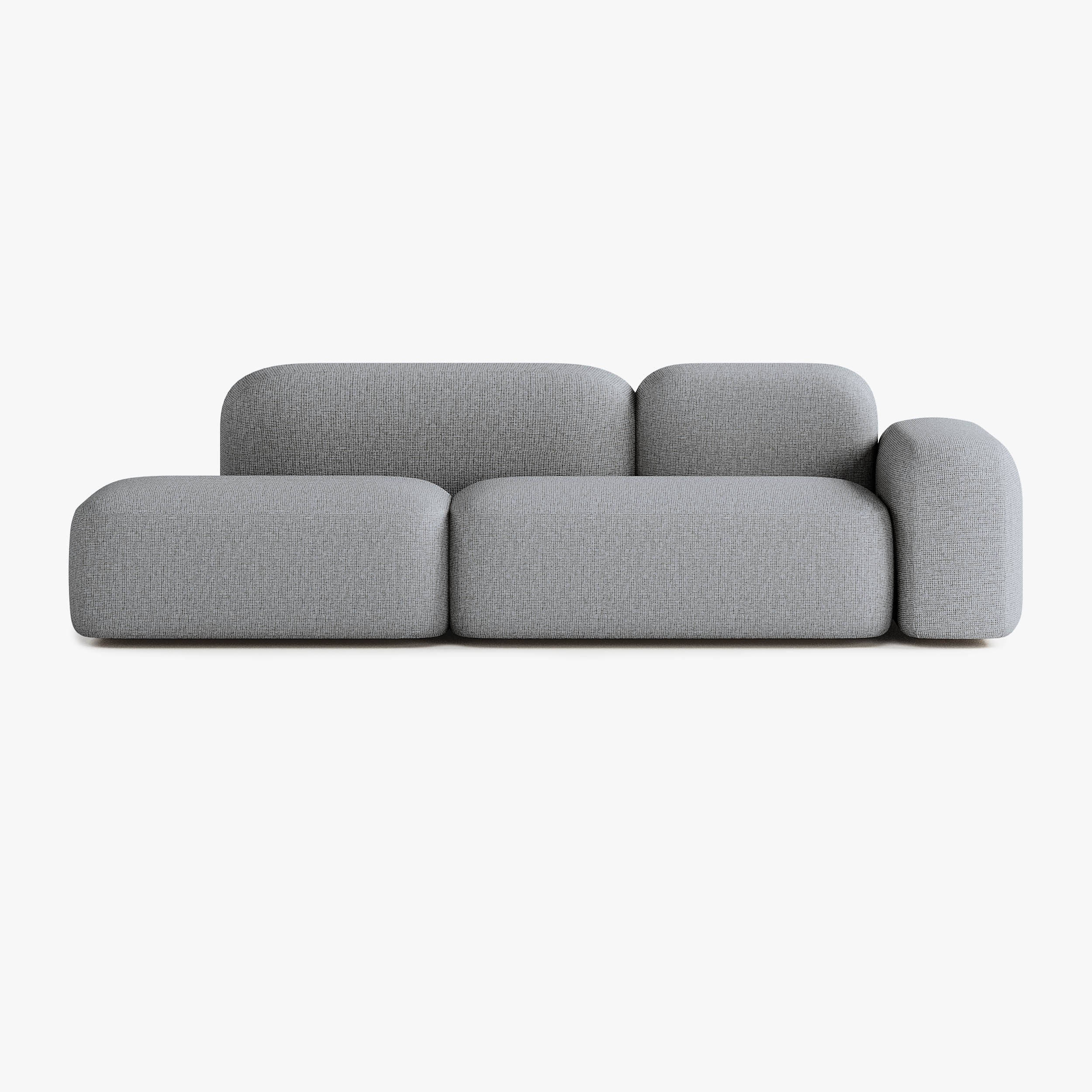 Max Sofa, Composition A19, 3 Seats, Right Armrest, Upholstery S13