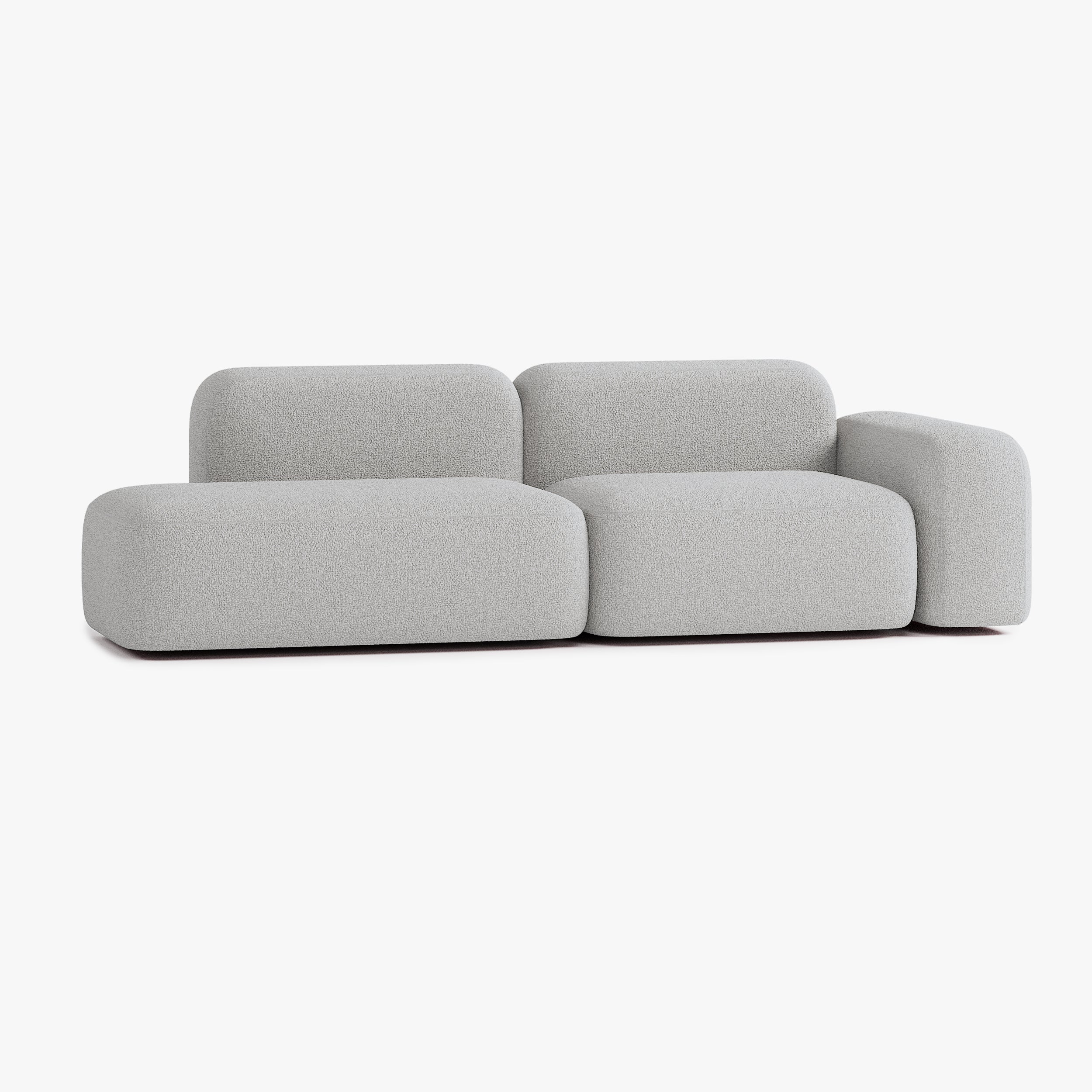 Max Sofa, Composition A9, Right Armrest, Upholstery E7