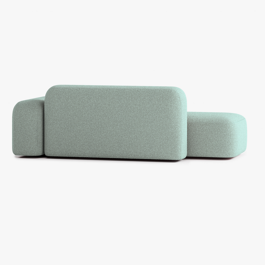 Max Sofa, Composition A12, 3 Seats, Right Armrest, Upholstery E13