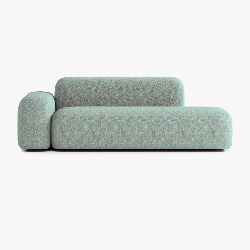 Max Sofa, Composition A12, 3 Seats, Left Armrest, Upholstery E13