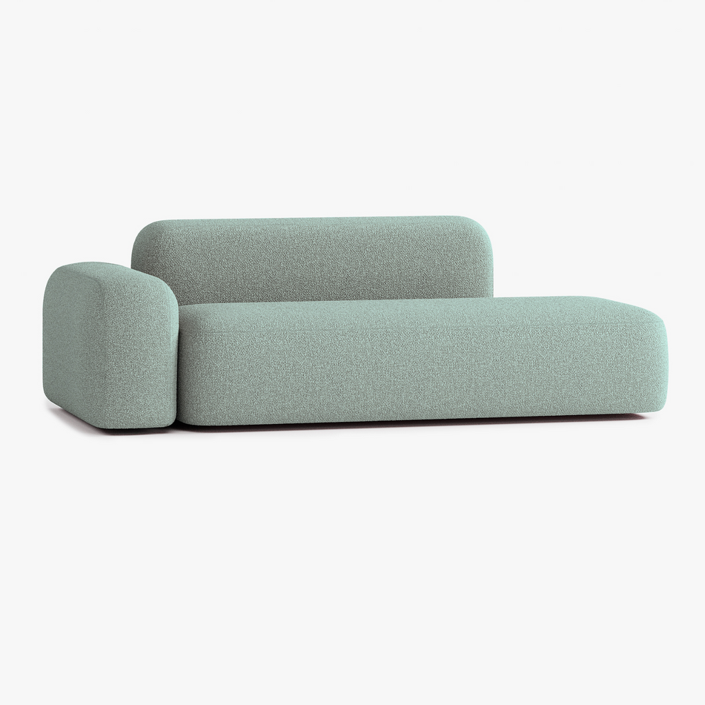 Max Sofa, Composition A12, 3 Seats, Left Armrest, Upholstery E13