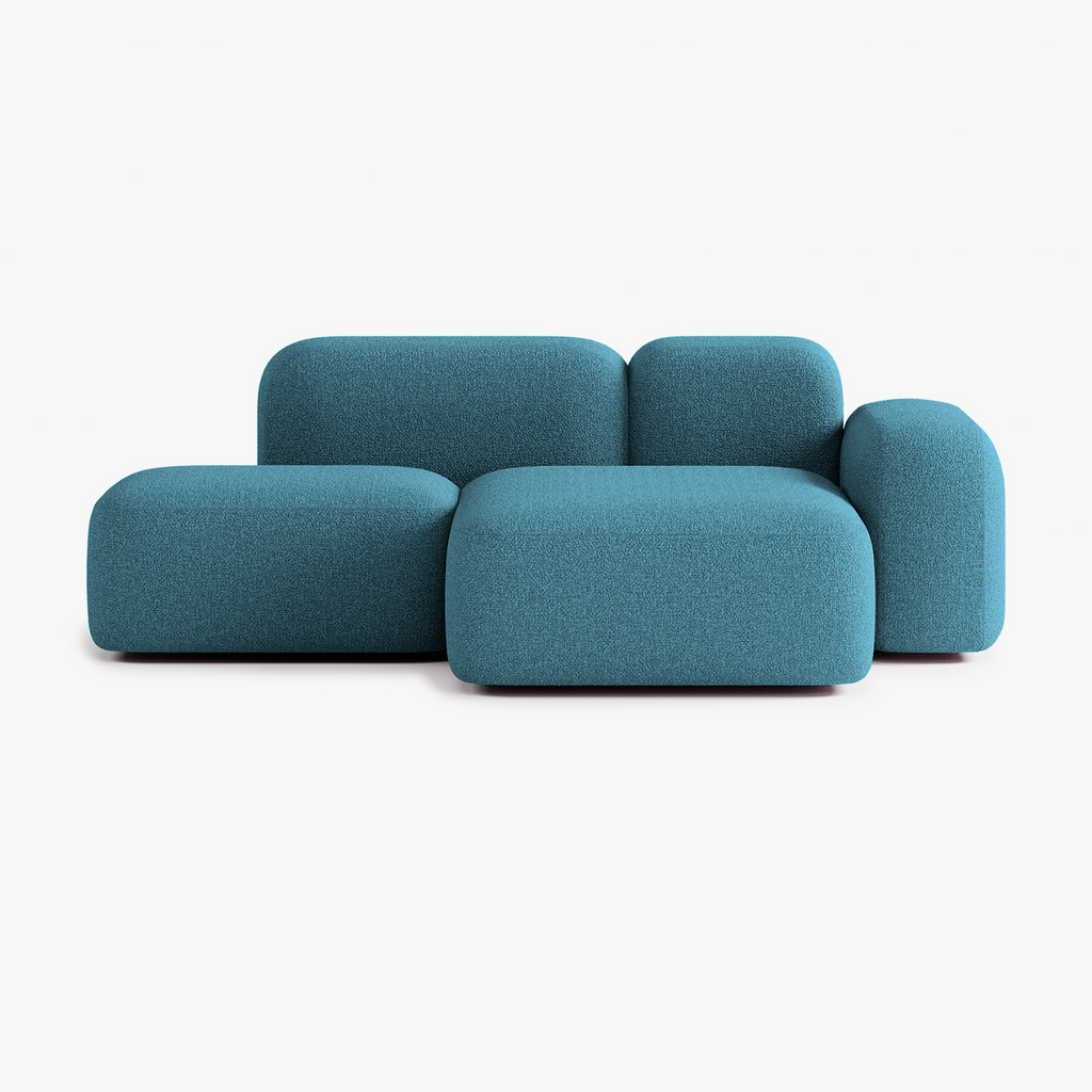 Max Sofa, Composition A18, 2 Seats, Right Chaise, Upholstery E14