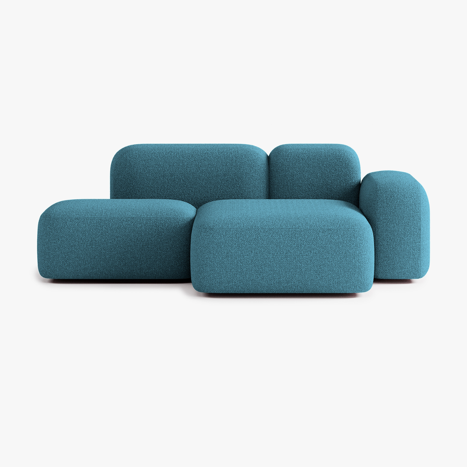 Max Sofa, Composition A18, 2 Seater, Peninsula on the Right, E14 Upholstery