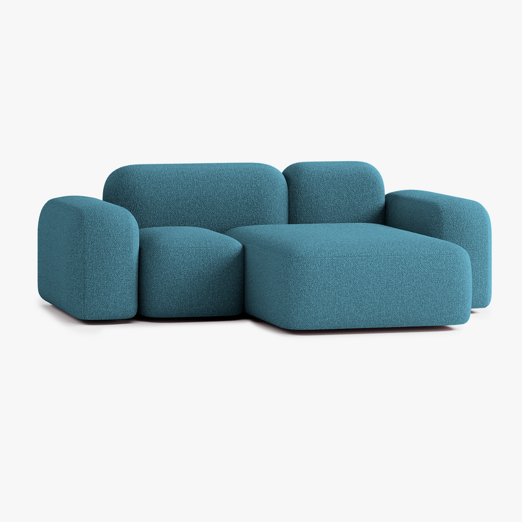 Max Sofa, Composition A20, 2 Seats, Right Chaise, Upholstery E14