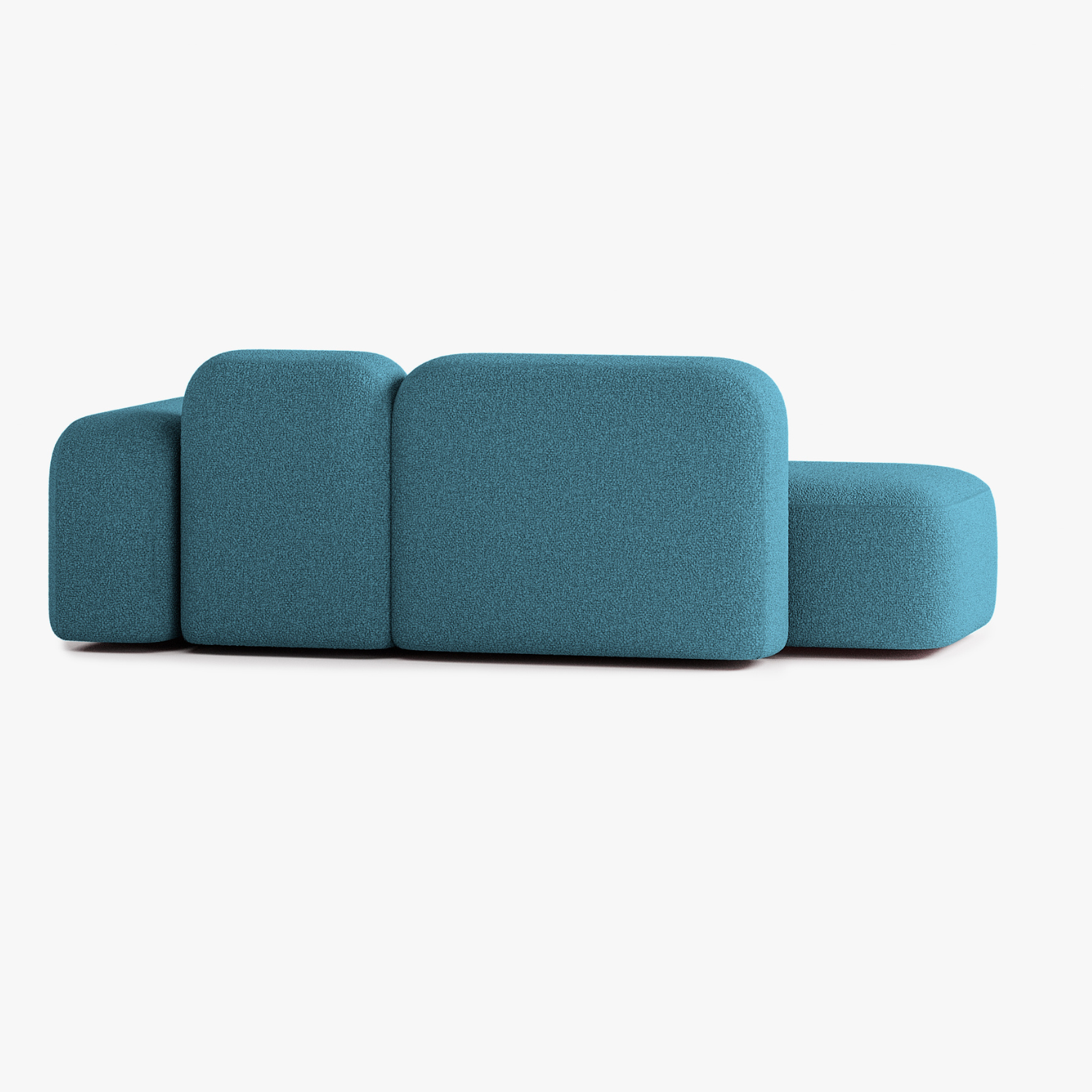 Sofa Max, Zusammenstellung A18, 2 Plätze, Chaiselongue rechts, Bezug E14
