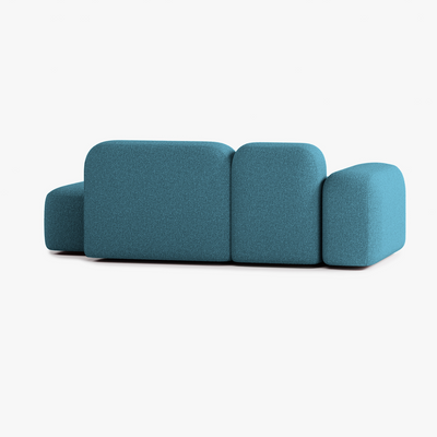 Max Sofa, Composition A19, 2 Seats, Left Armrest, Upholstery E14