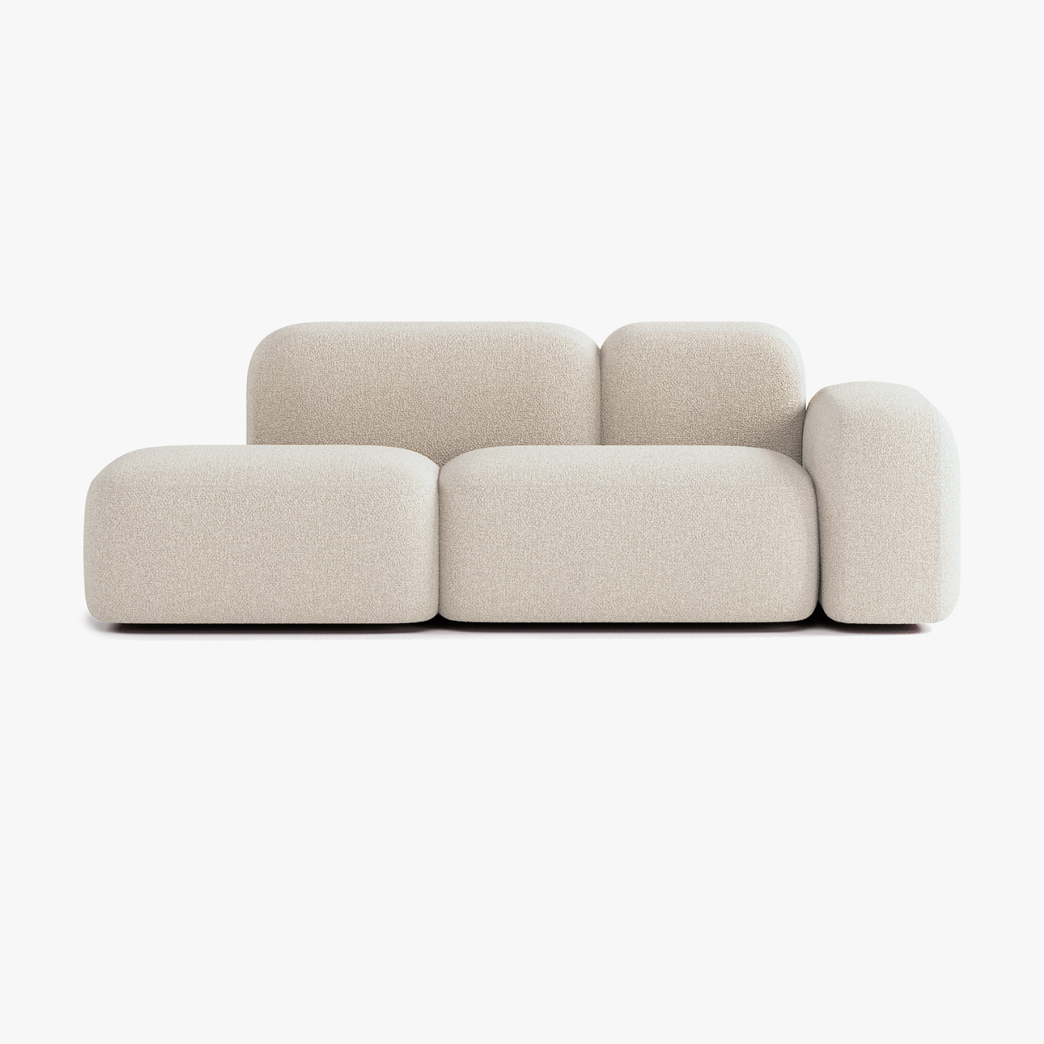 Max Sofa, Composition A19, 2 Seats, Right Armrest, Upholstery E2