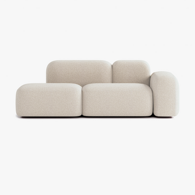 Max Sofa, Composition A19, 2 Seats, Right Armrest, Upholstery E2