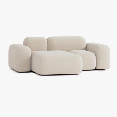 Max Sofa, Composition A20, 2 Seats, Left Chaise, Upholstery E2