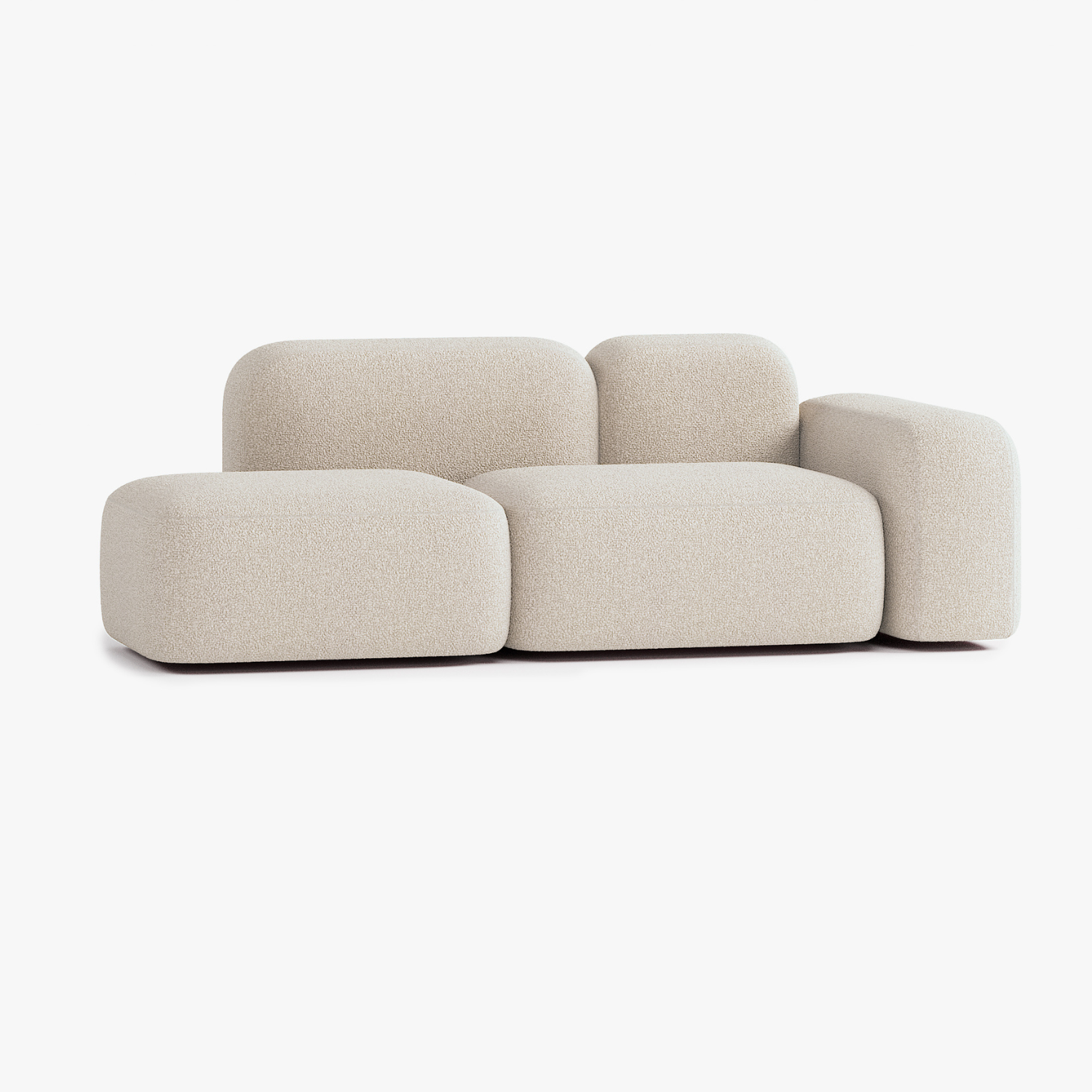Max Sofa, Composition A19, 2 Seats, Right Armrest, Upholstery E2