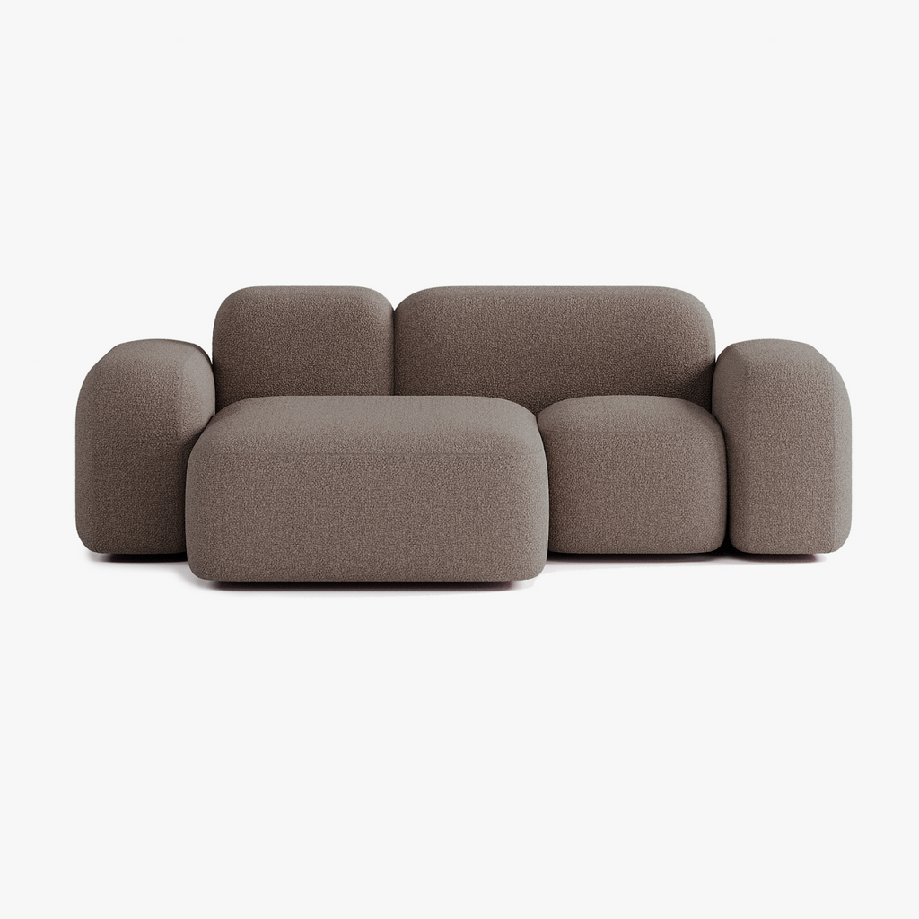 Max Sofa, Composition A20, 2 Seats, Left Chaise, Upholstery E5