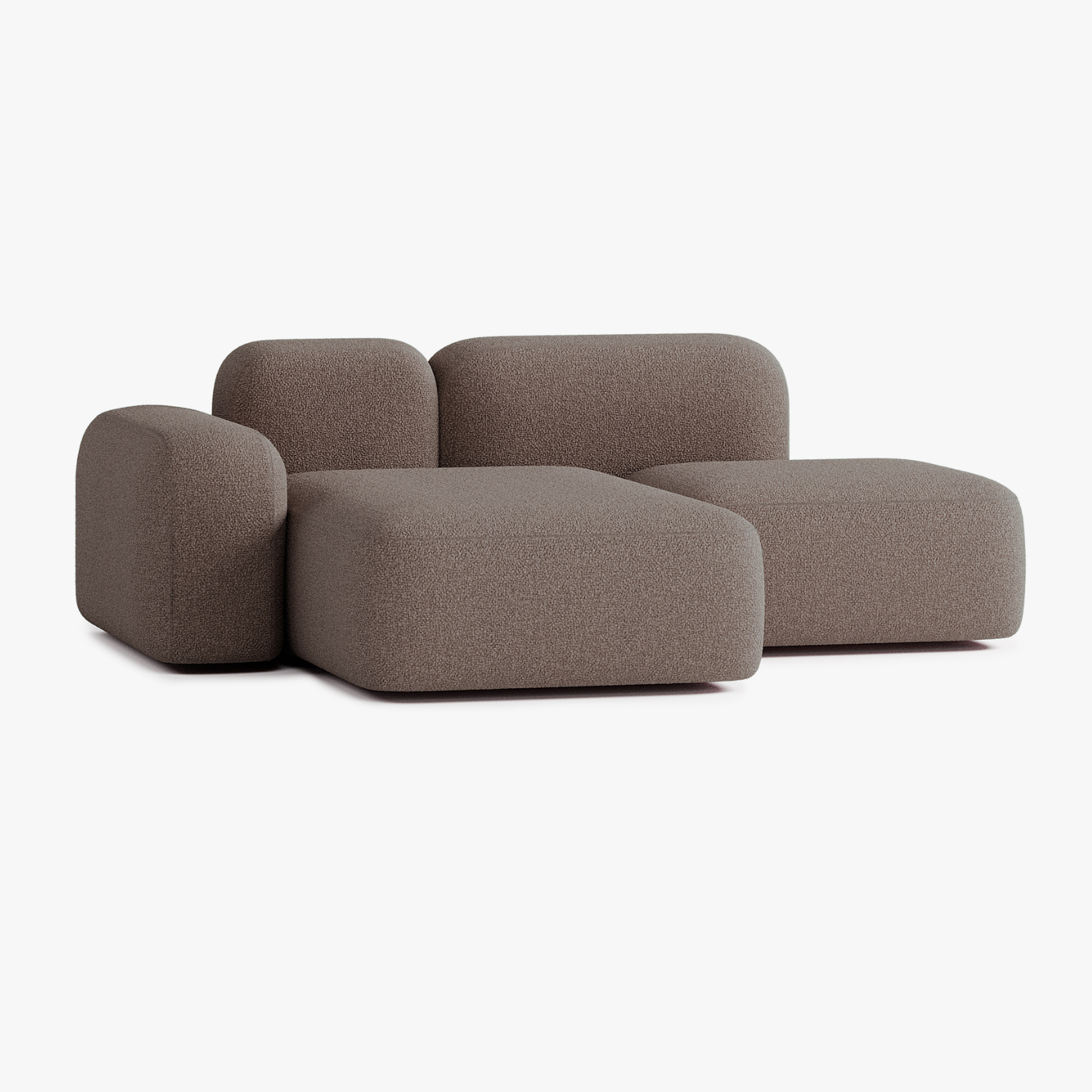 Max Sofa, Composition A18, 2 Seats, Left Chaise, Upholstery E5