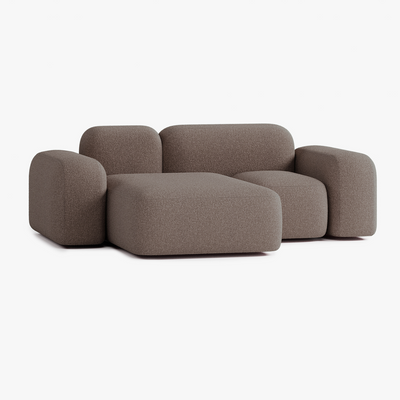 Max Sofa, Composition A20, 2 Seats, Left Chaise, Upholstery E5