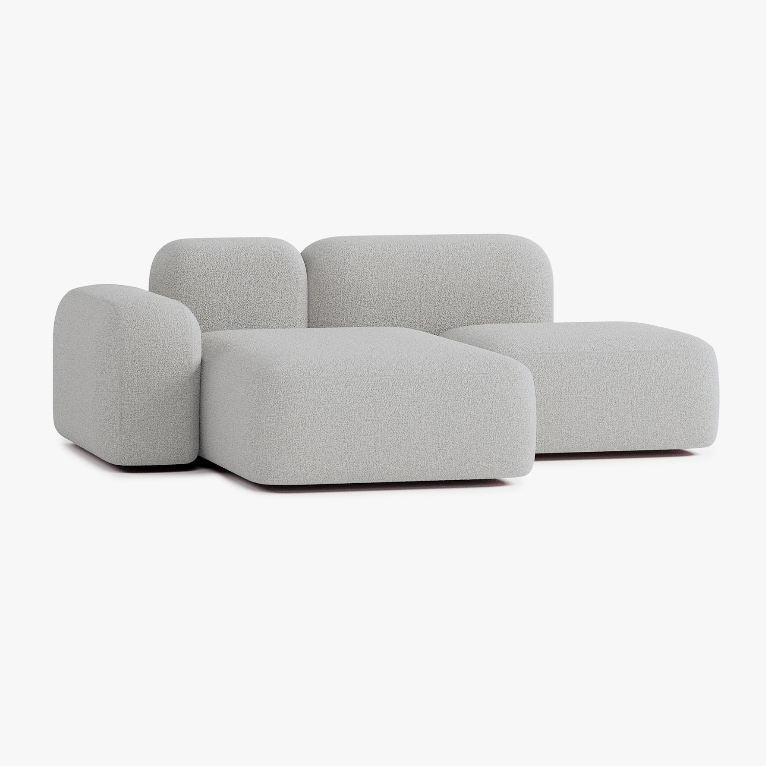 Max Sofa, Composition A18, 2 Seater, Left Peninsula, E7 Upholstery